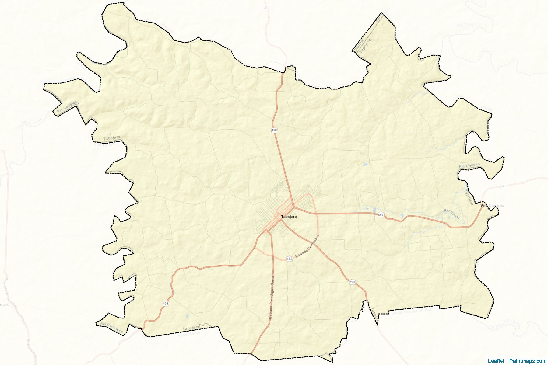 Muestras de recorte de mapas Tapejara (Rio Grande Do Sul)-2