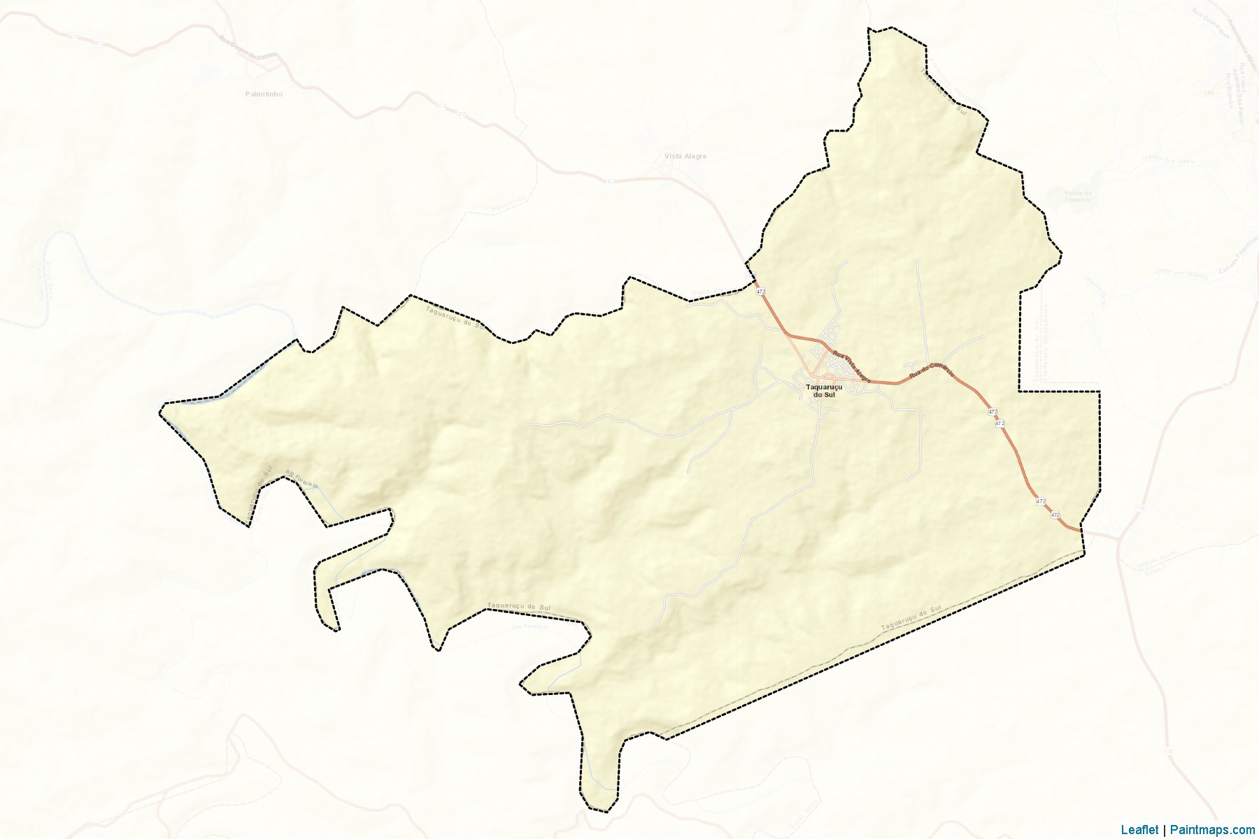 Taquarucu do Sul (Rio Grande Do Sul) Map Cropping Samples-2