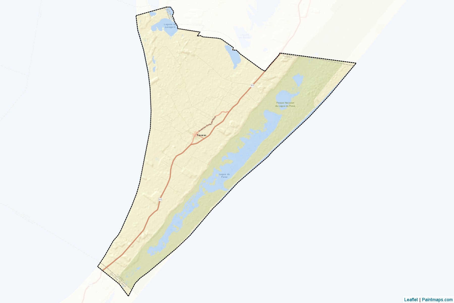 Tavares (Rio Grande Do Sul) Map Cropping Samples-2