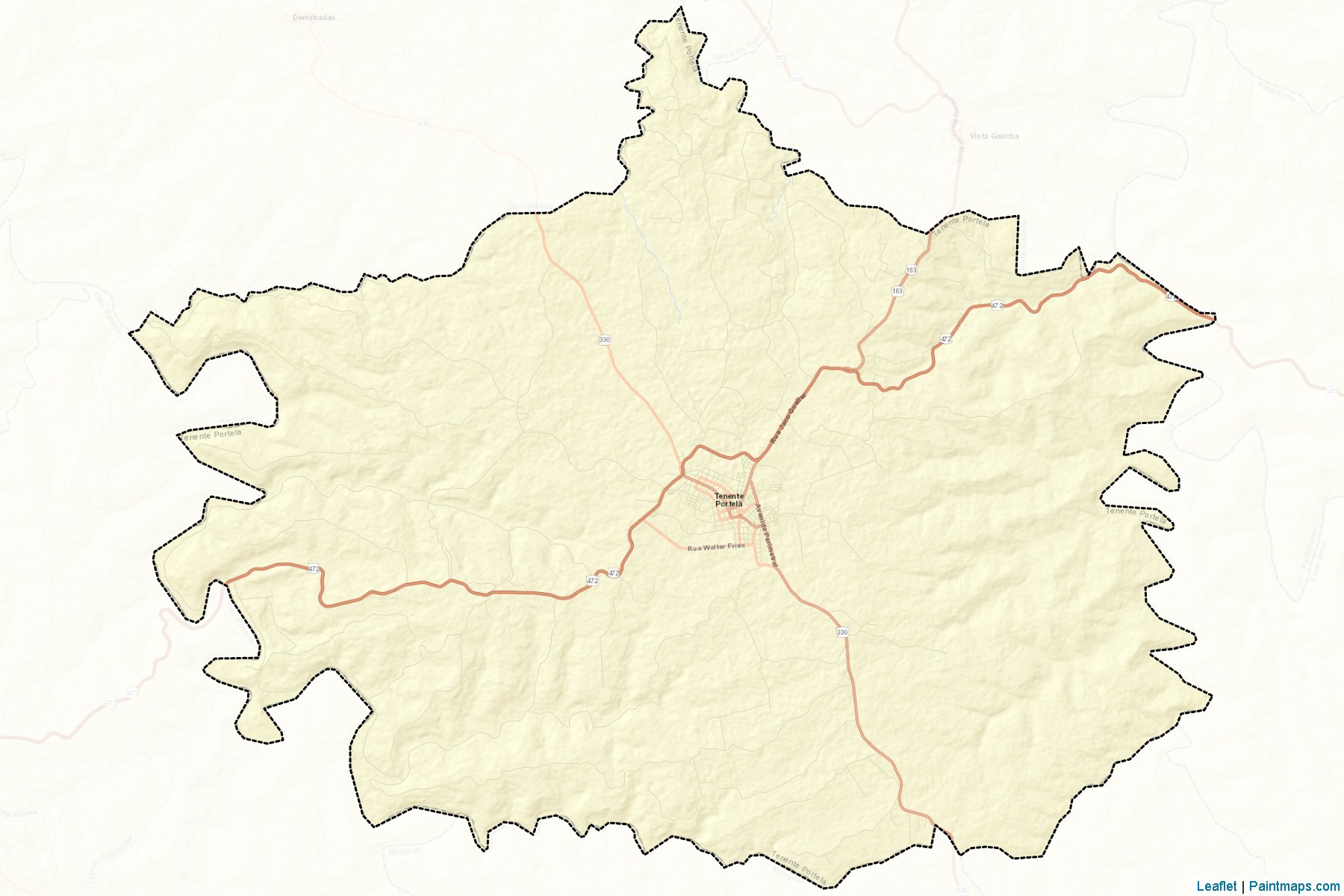 Tenente Portela (Rio Grande Do Sul) Map Cropping Samples-2