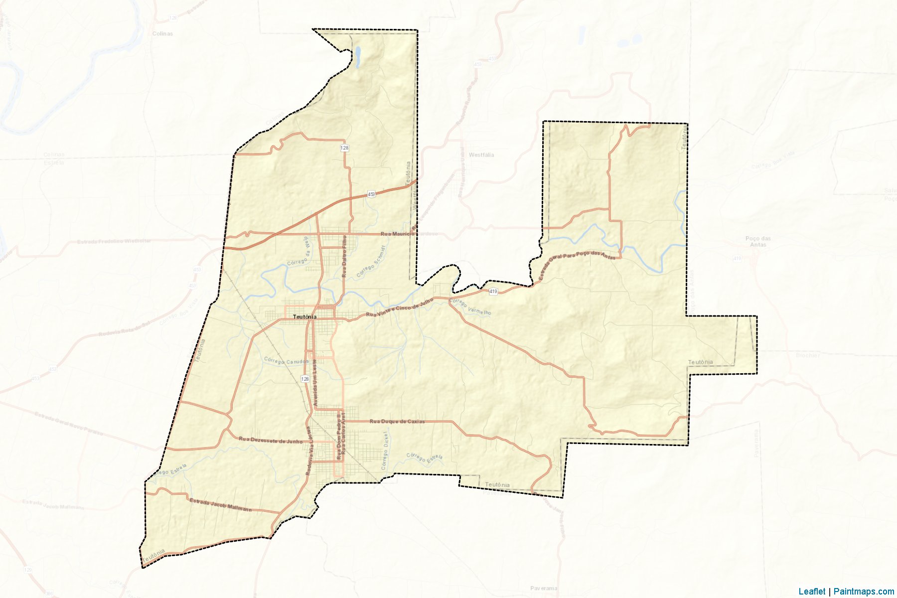 Muestras de recorte de mapas Teutonia (Rio Grande Do Sul)-2