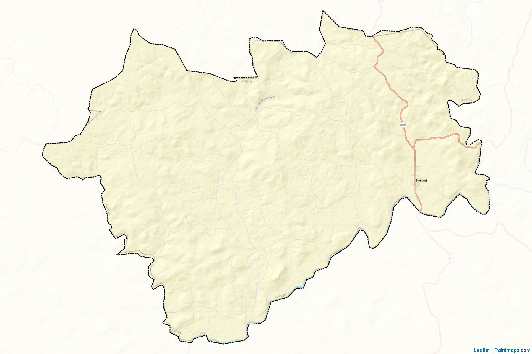 Toropi (Rio Grande Do Sul) Map Cropping Samples-2