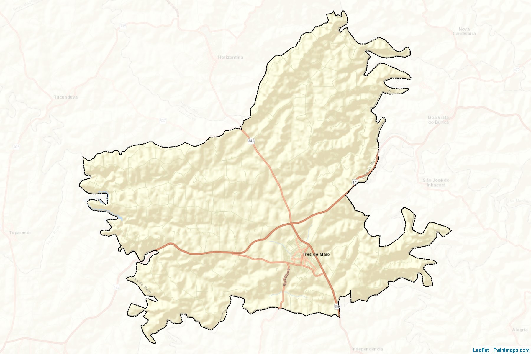 Tres de Maio (Rio Grande Do Sul) Map Cropping Samples-2