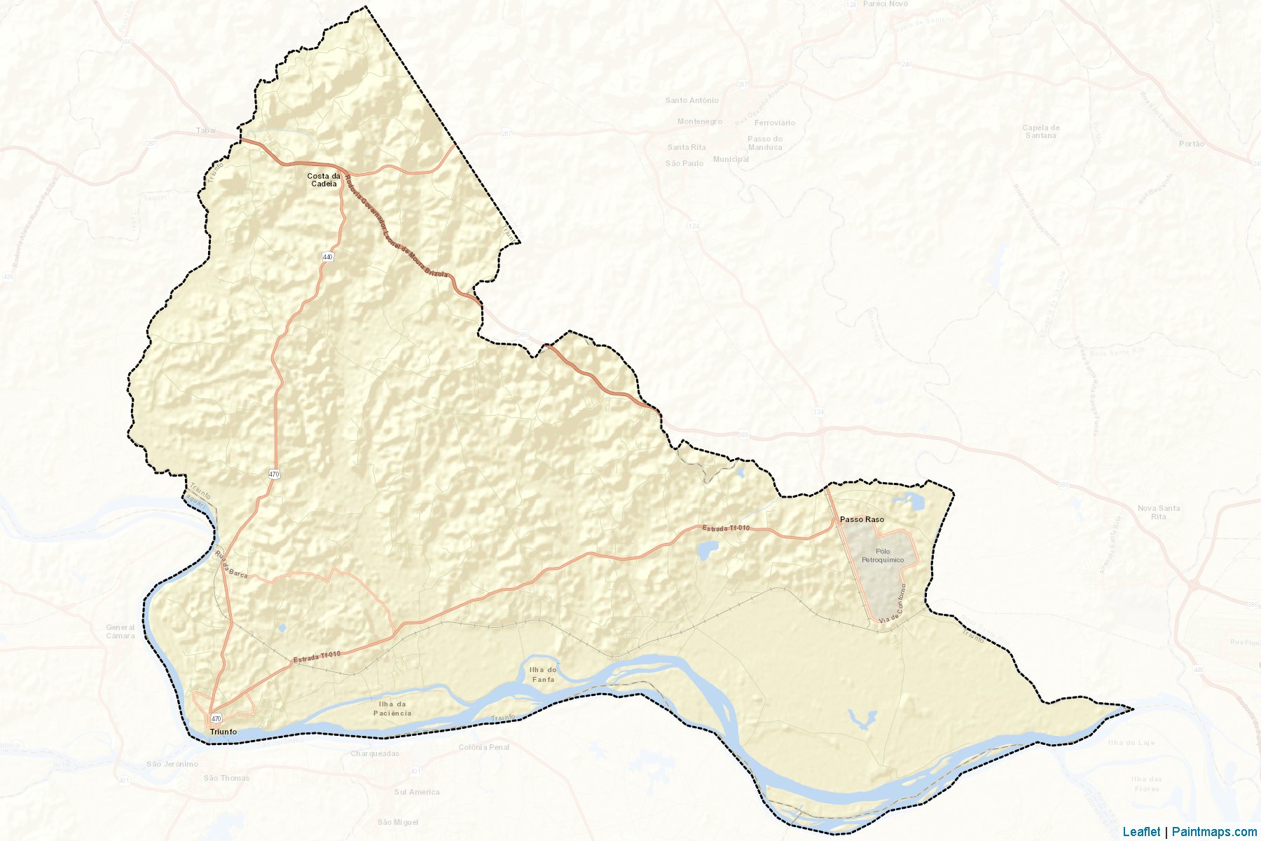 Triunfo (Rio Grande Do Sul) Map Cropping Samples-2