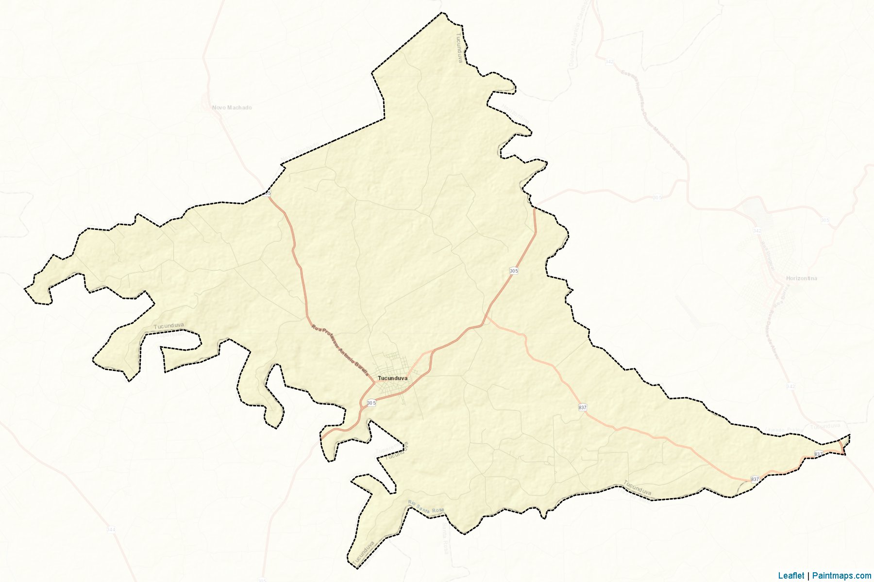 Muestras de recorte de mapas Tucunduva (Rio Grande Do Sul)-2