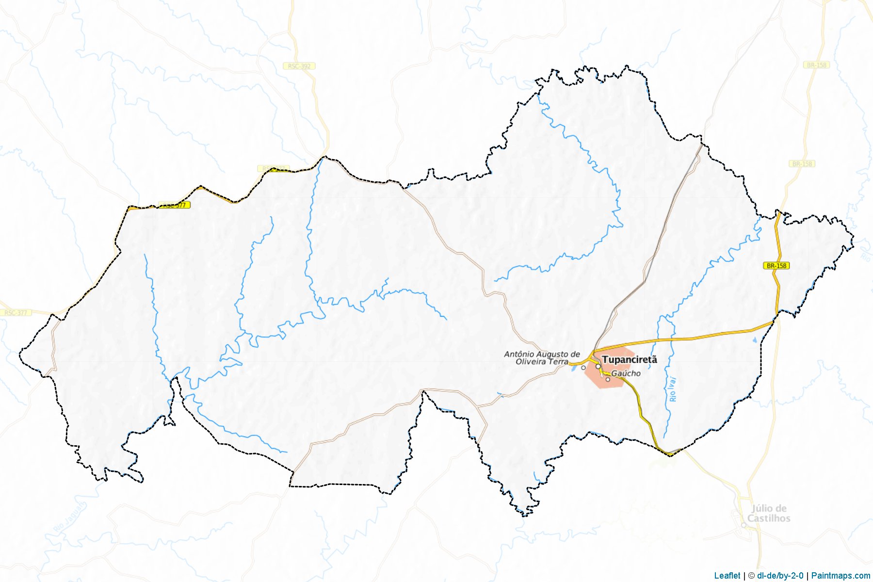 Tupancireta (Rio Grande Do Sul) Map Cropping Samples-1