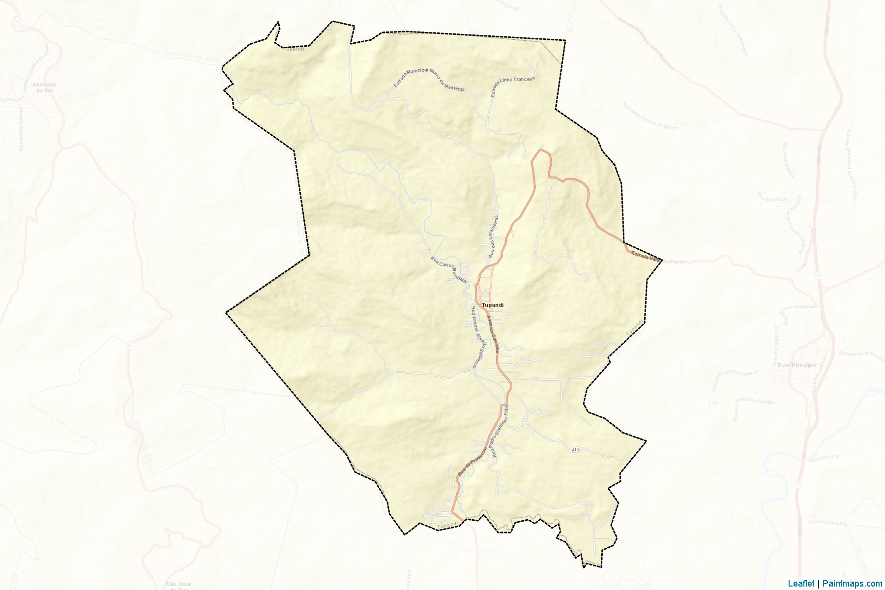 Tupandi (Rio Grande Do Sul) Map Cropping Samples-2