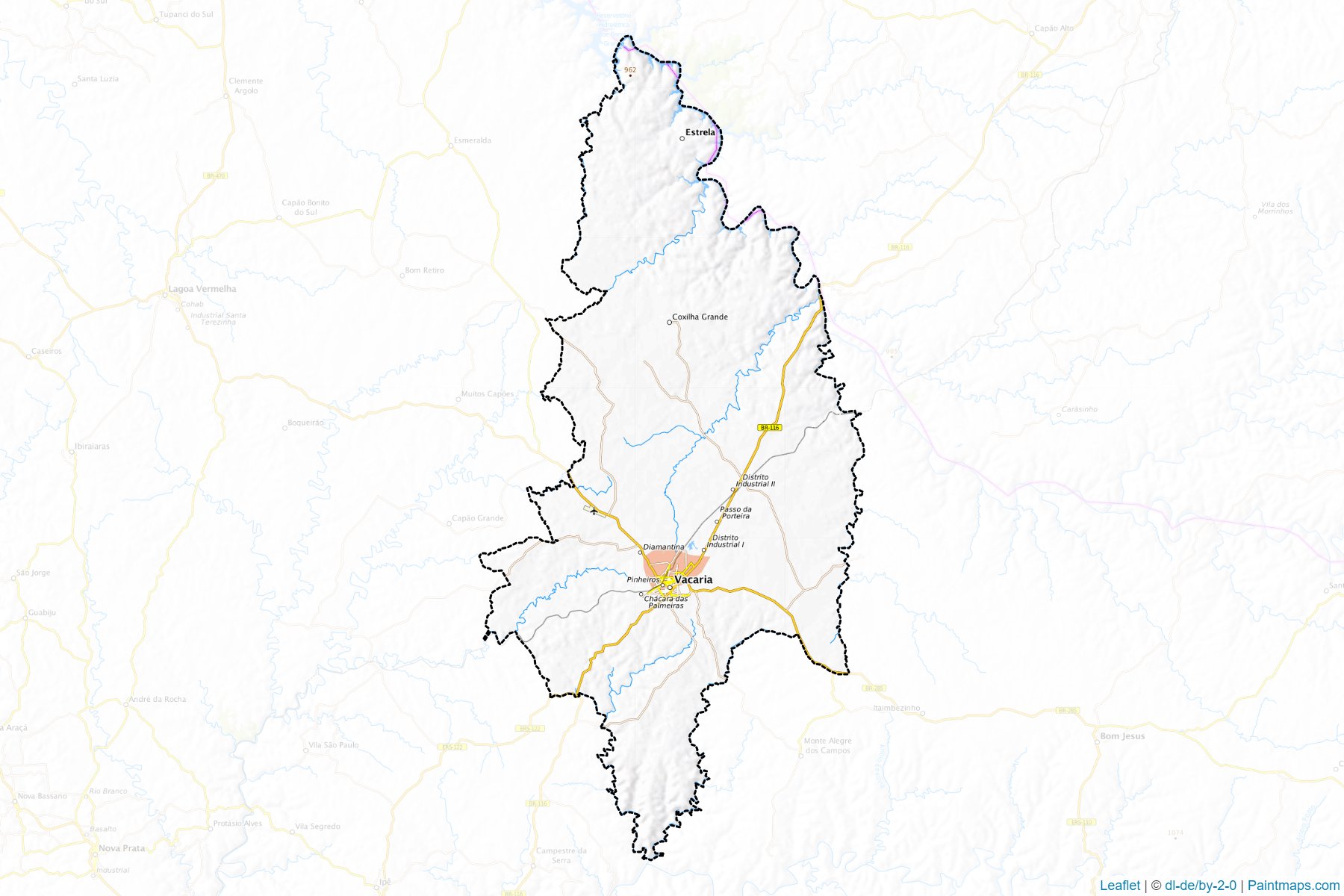 Vacaria (Rio Grande Do Sul) Map Cropping Samples-1