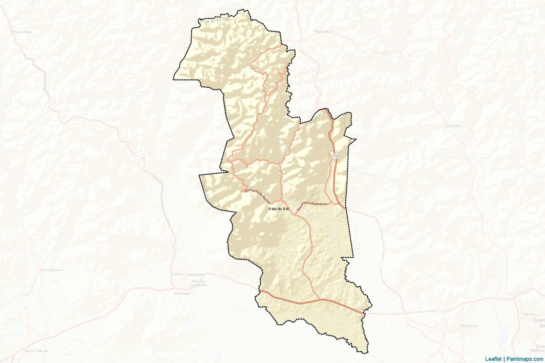 Vale do Sol (Rio Grande Do Sul) Map Cropping Samples-2