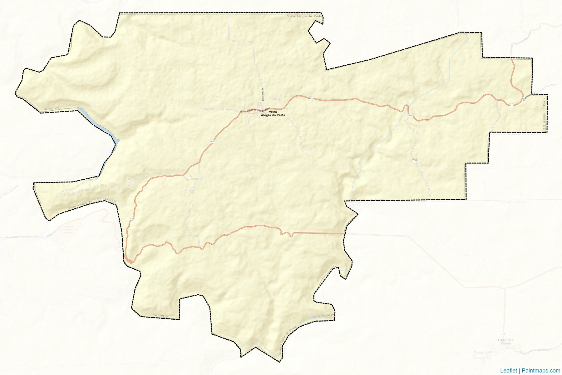 Muestras de recorte de mapas Vista Alegre do Prata (Rio Grande Do Sul)-2