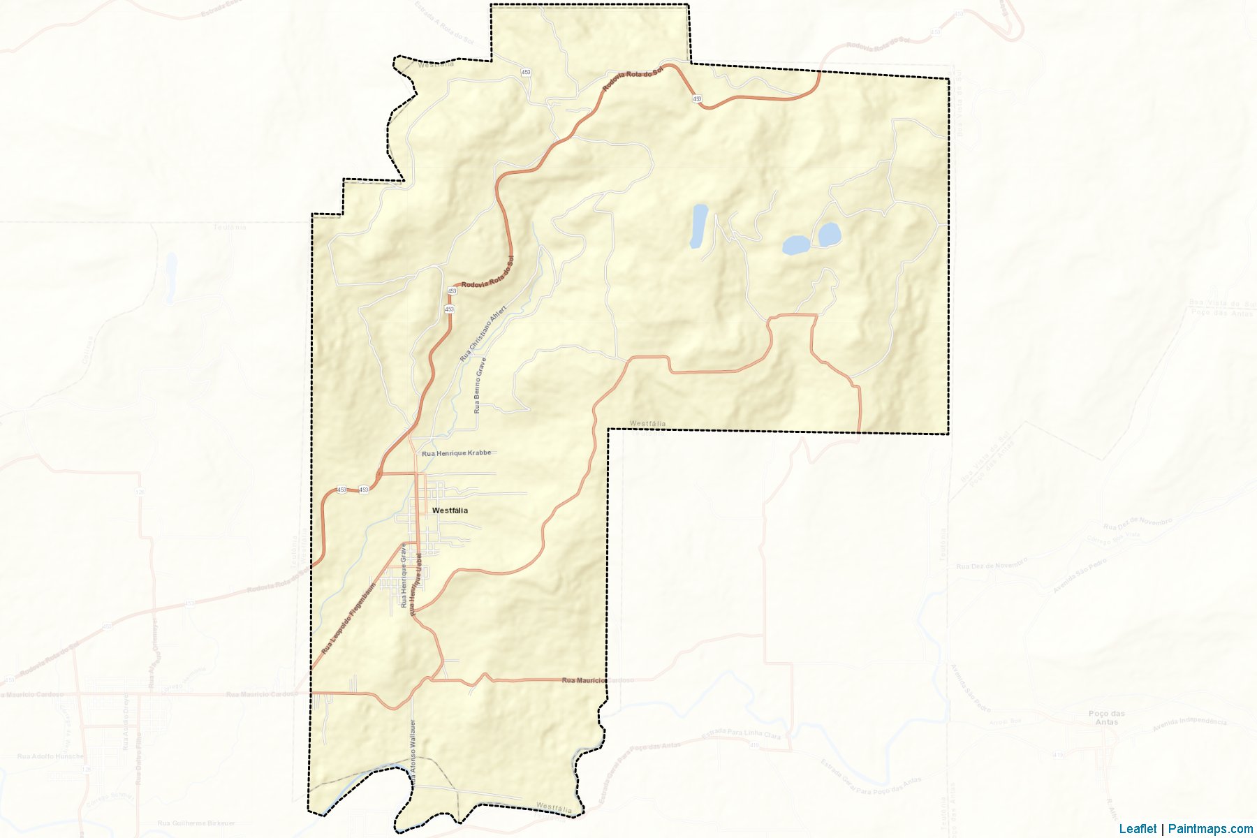 Westfalia (Rio Grande Do Sul) Map Cropping Samples-2