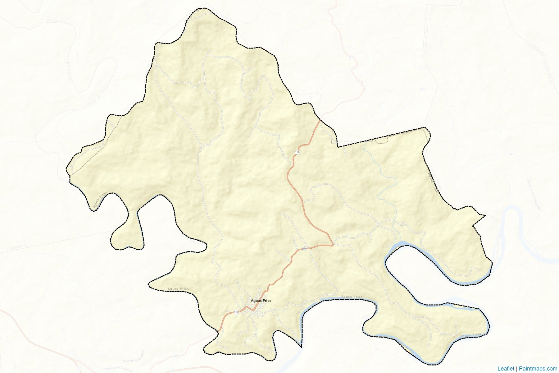 Muestras de recorte de mapas Aguas Frias (Santa Catarina)-2