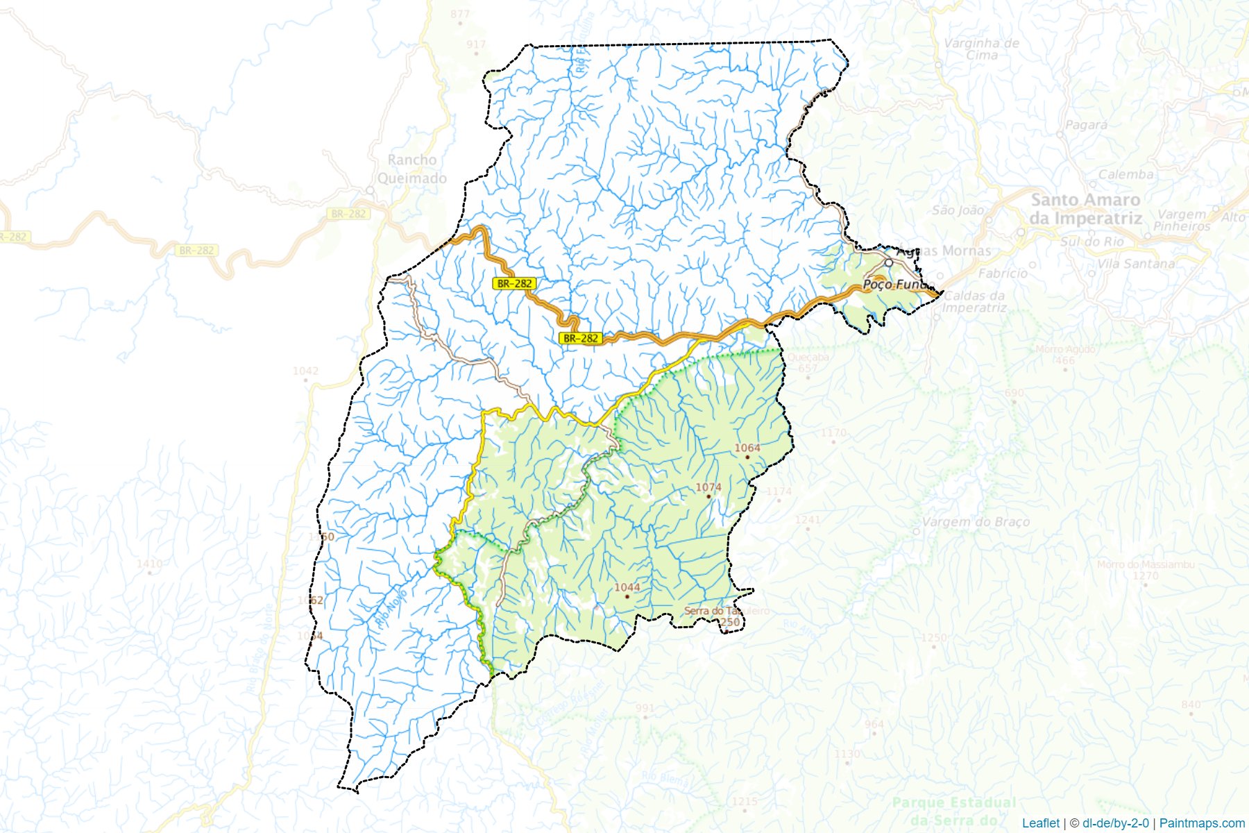 Aguas Mornas (Santa Catarina) Map Cropping Samples-1