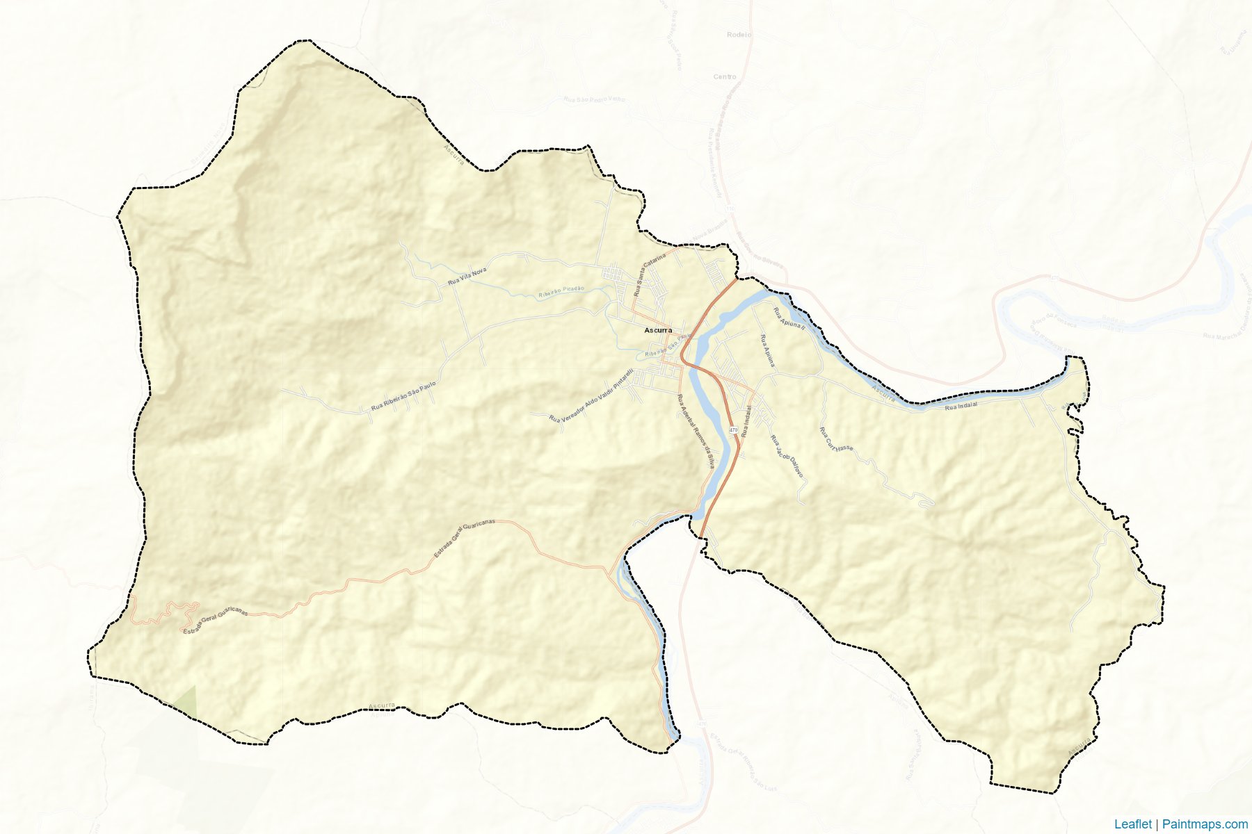 Ascurra (Santa Catarina) Map Cropping Samples-2