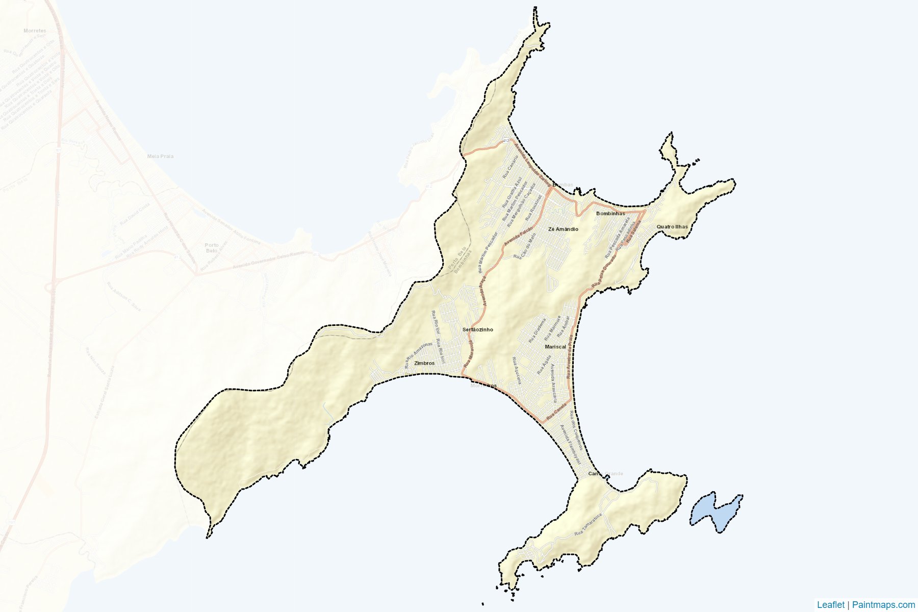 Bombinhas (Santa Catarina) Map Cropping Samples-2