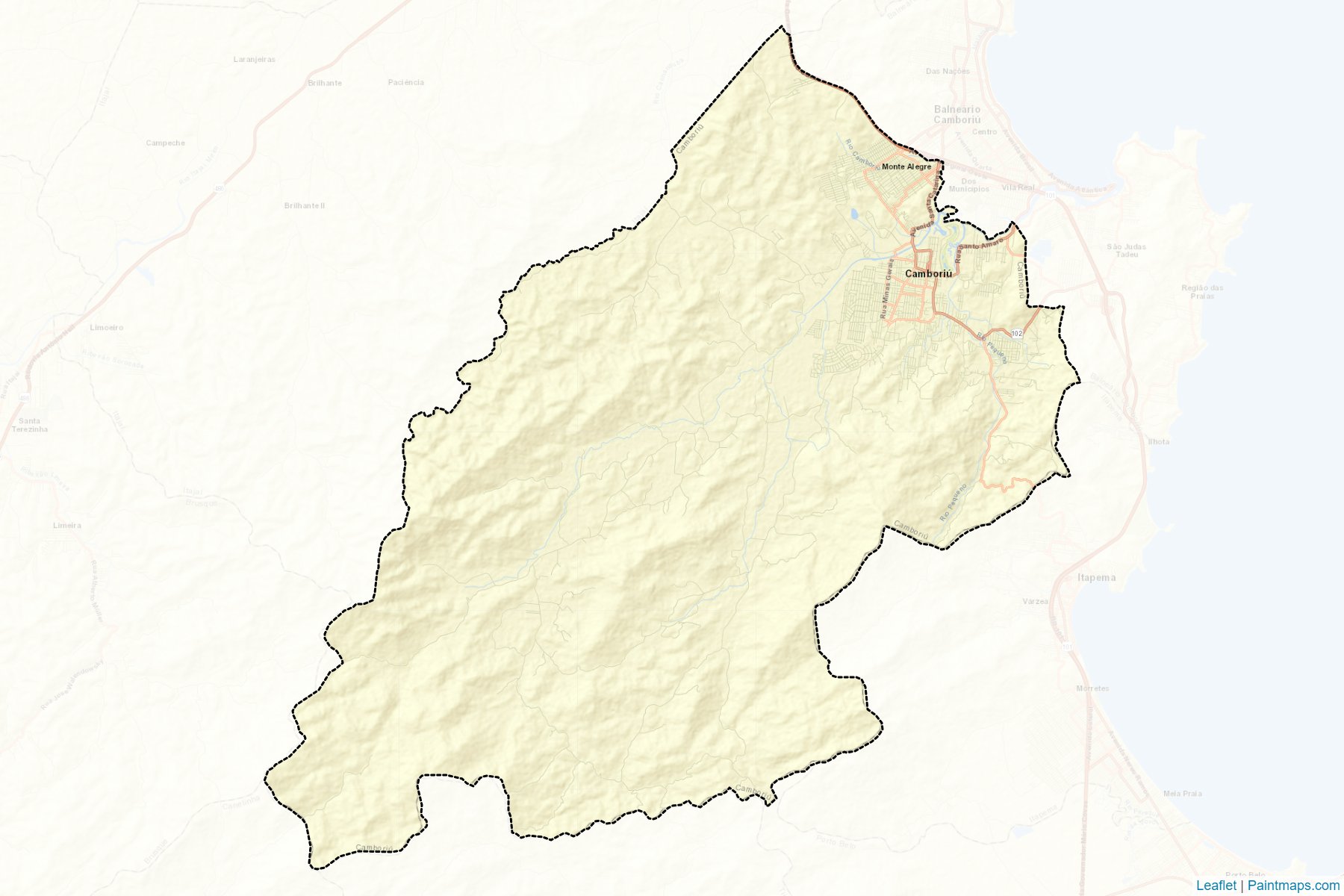 Muestras de recorte de mapas Camboriu (Santa Catarina)-2