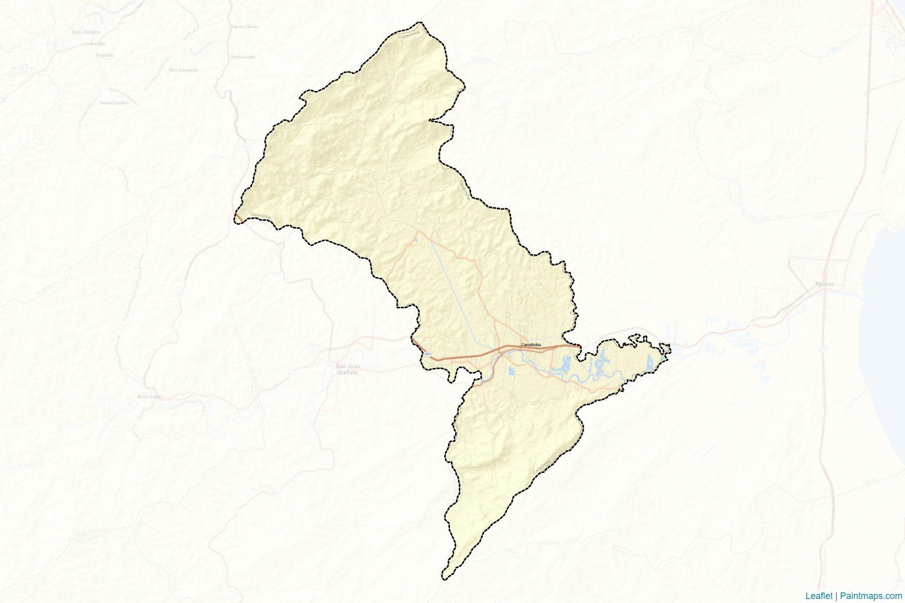 Muestras de recorte de mapas Canelinha (Santa Catarina)-2