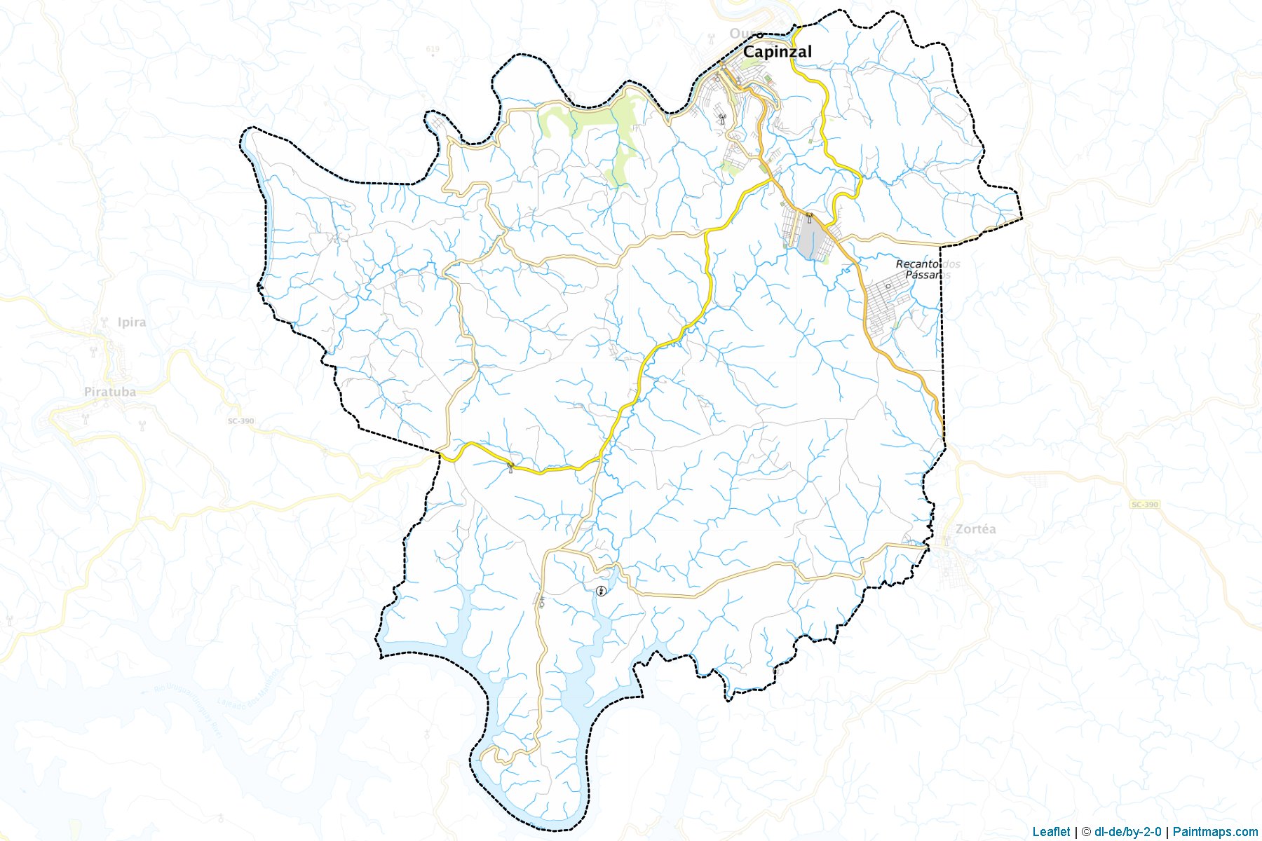 Capinzal (Santa Catarina) Map Cropping Samples-1