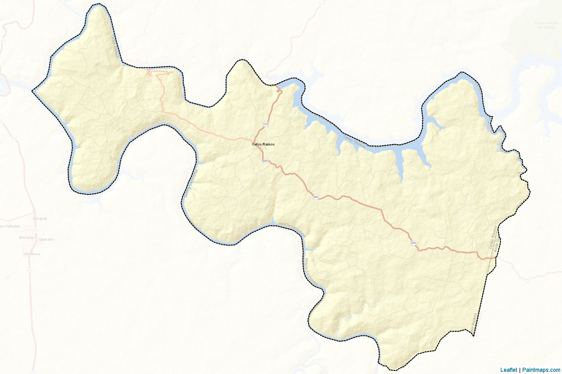 Celso Ramos (Santa Catarina) Map Cropping Samples-2