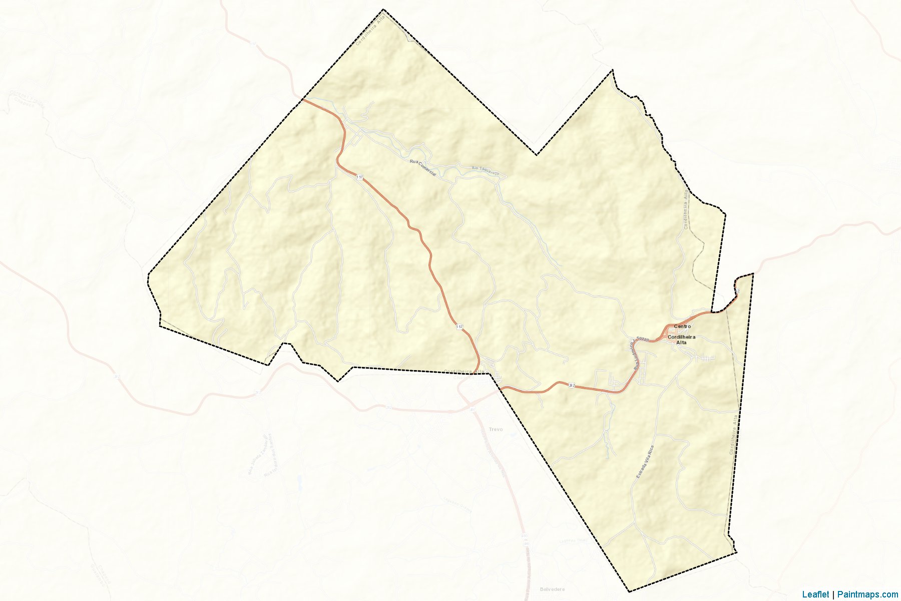 Cordilheira Alta (Santa Catarina) Map Cropping Samples-2