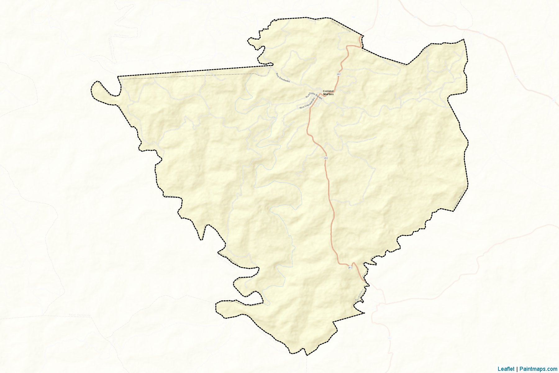 Coronel Martins (Santa Catarina) Map Cropping Samples-2