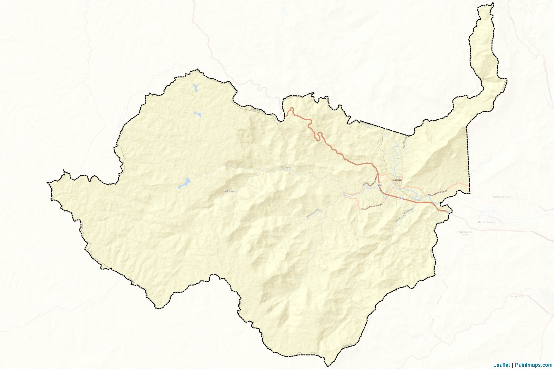 Muestras de recorte de mapas Corupa (Santa Catarina)-2