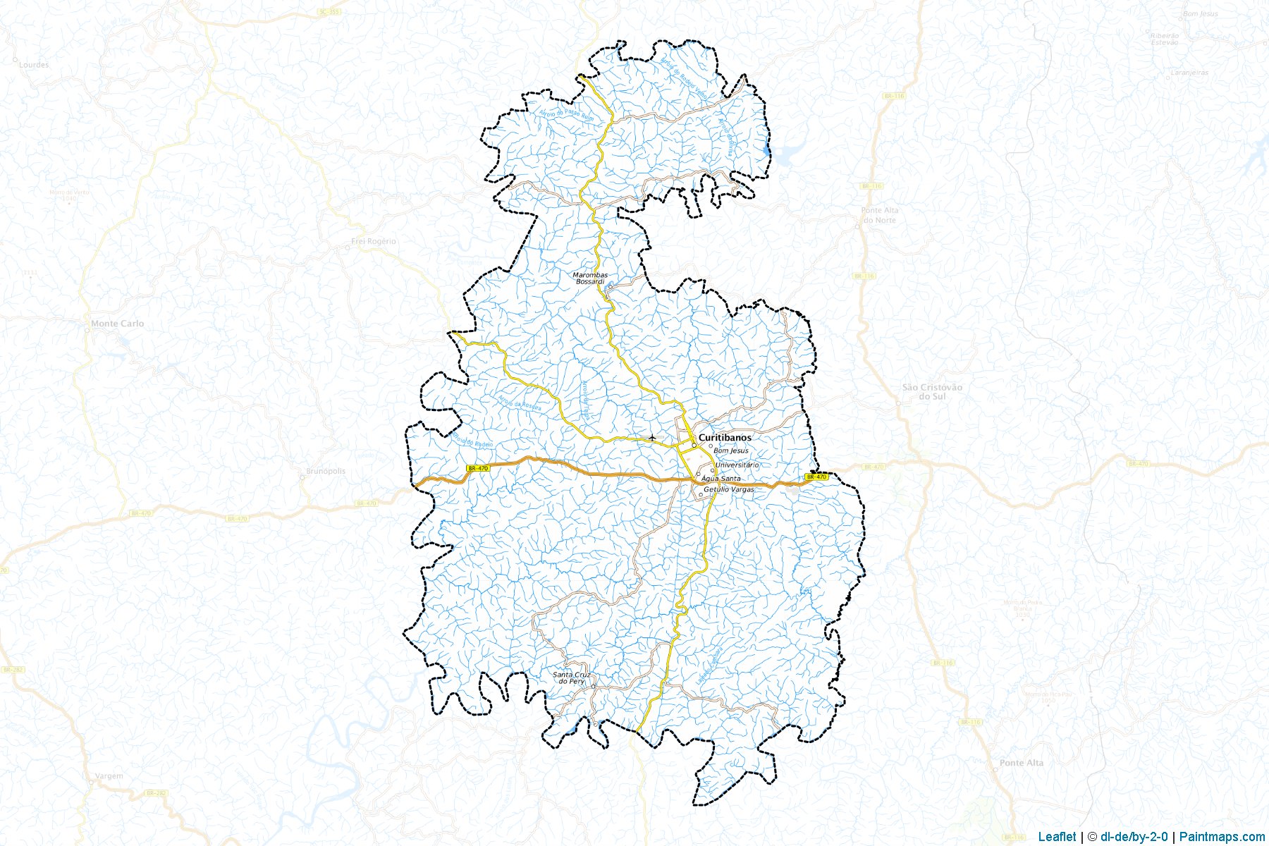 Curitibanos (Santa Catarina) Map Cropping Samples-1