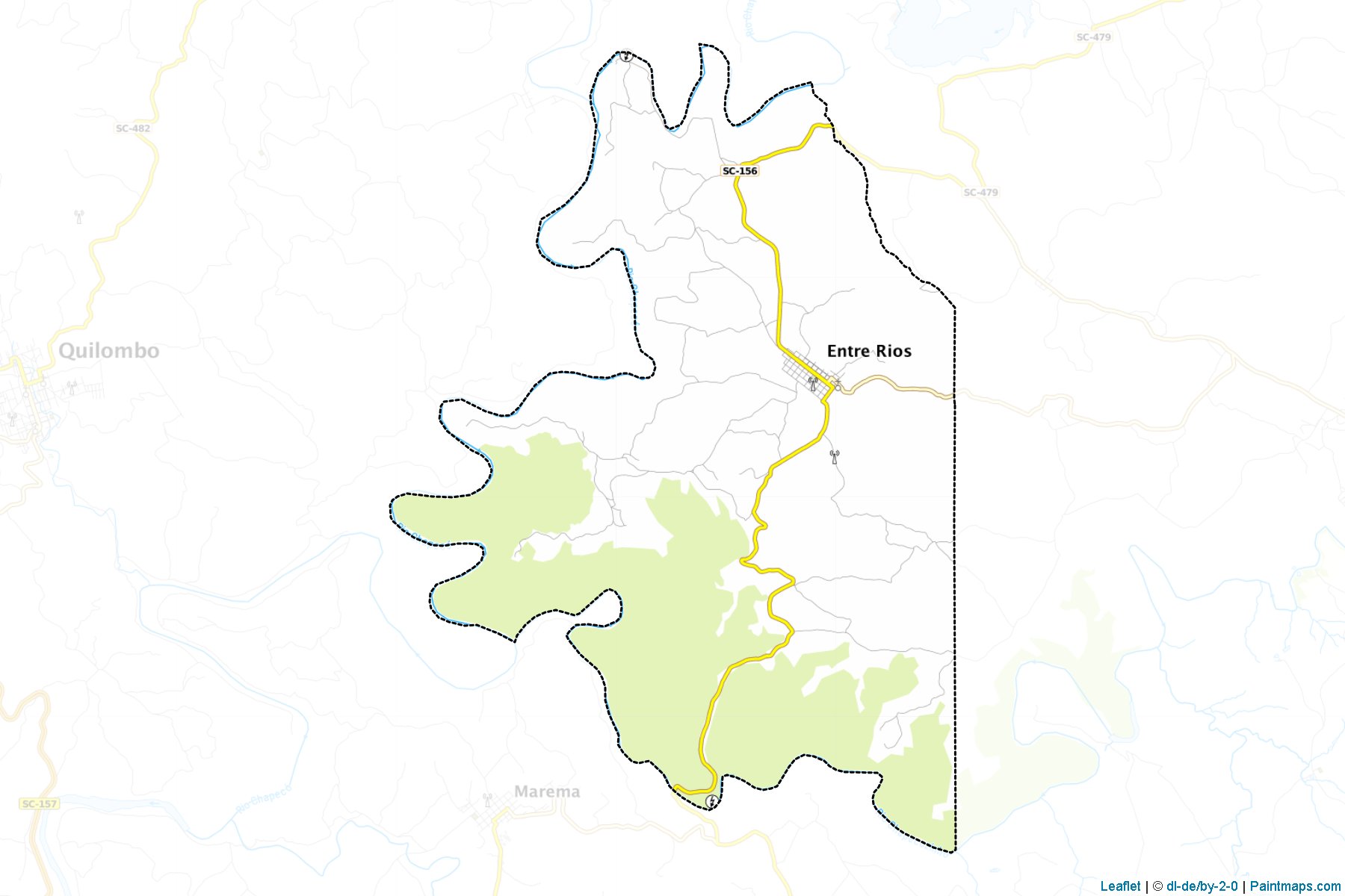 Muestras de recorte de mapas Entre Rios (Santa Catarina)-1