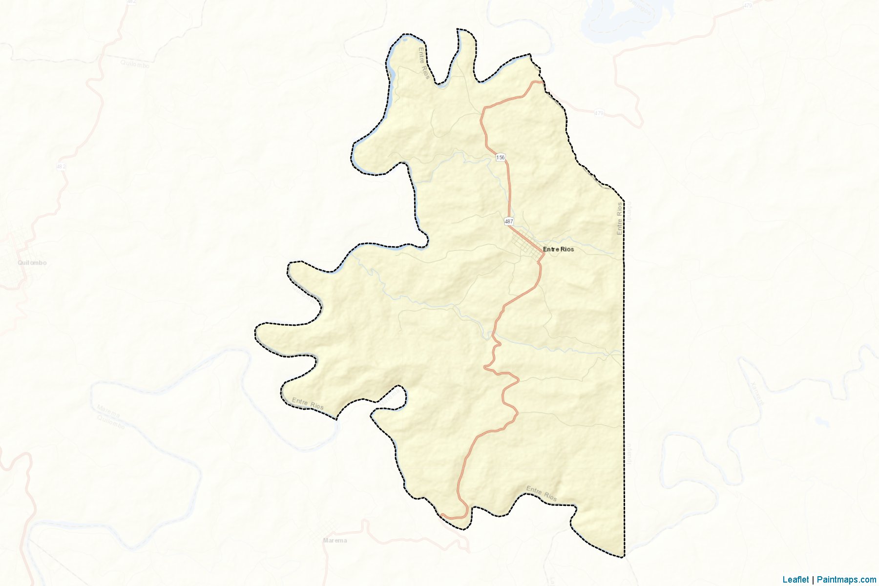 Muestras de recorte de mapas Entre Rios (Santa Catarina)-2