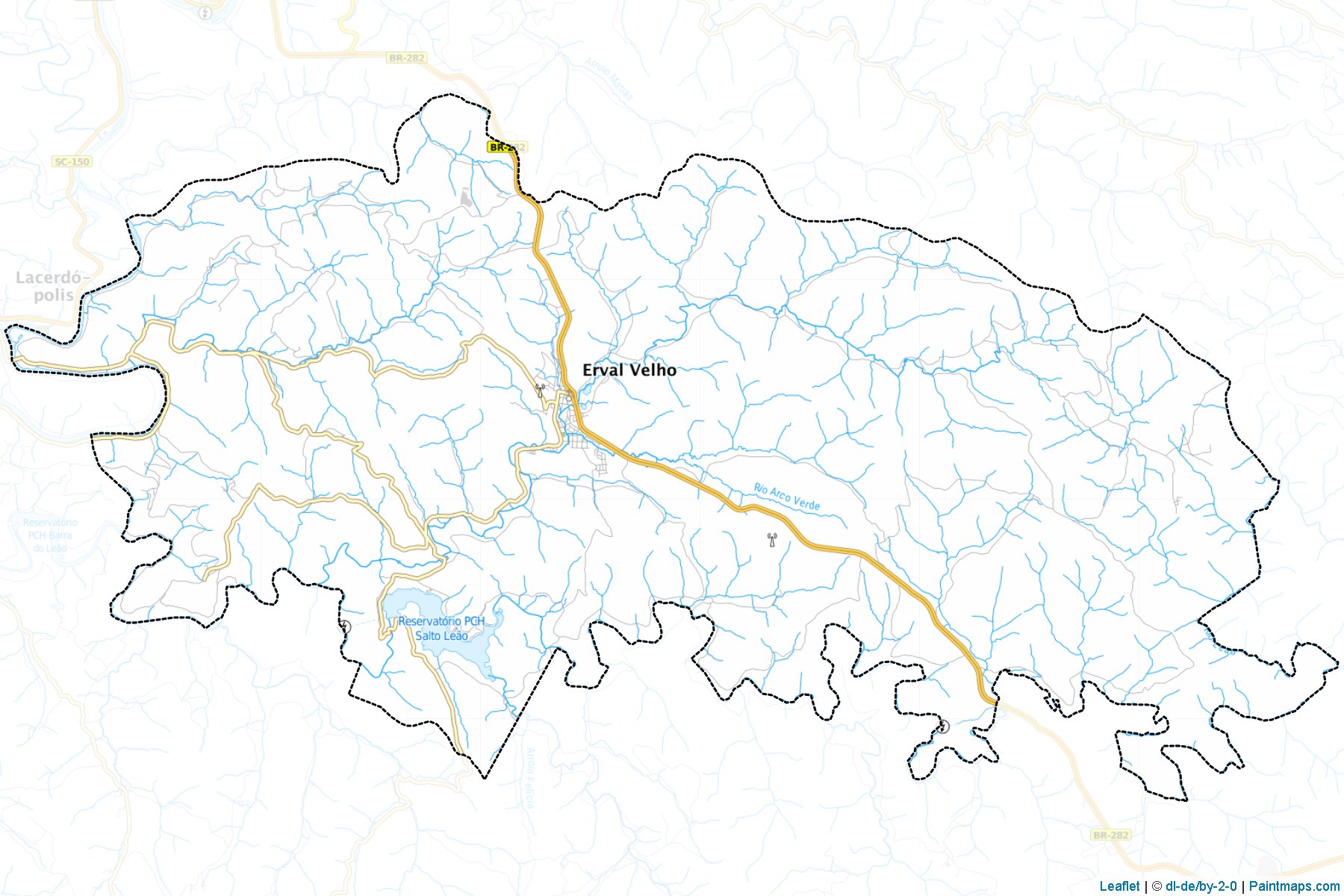 Erval Velho (Santa Catarina) Map Cropping Samples-1