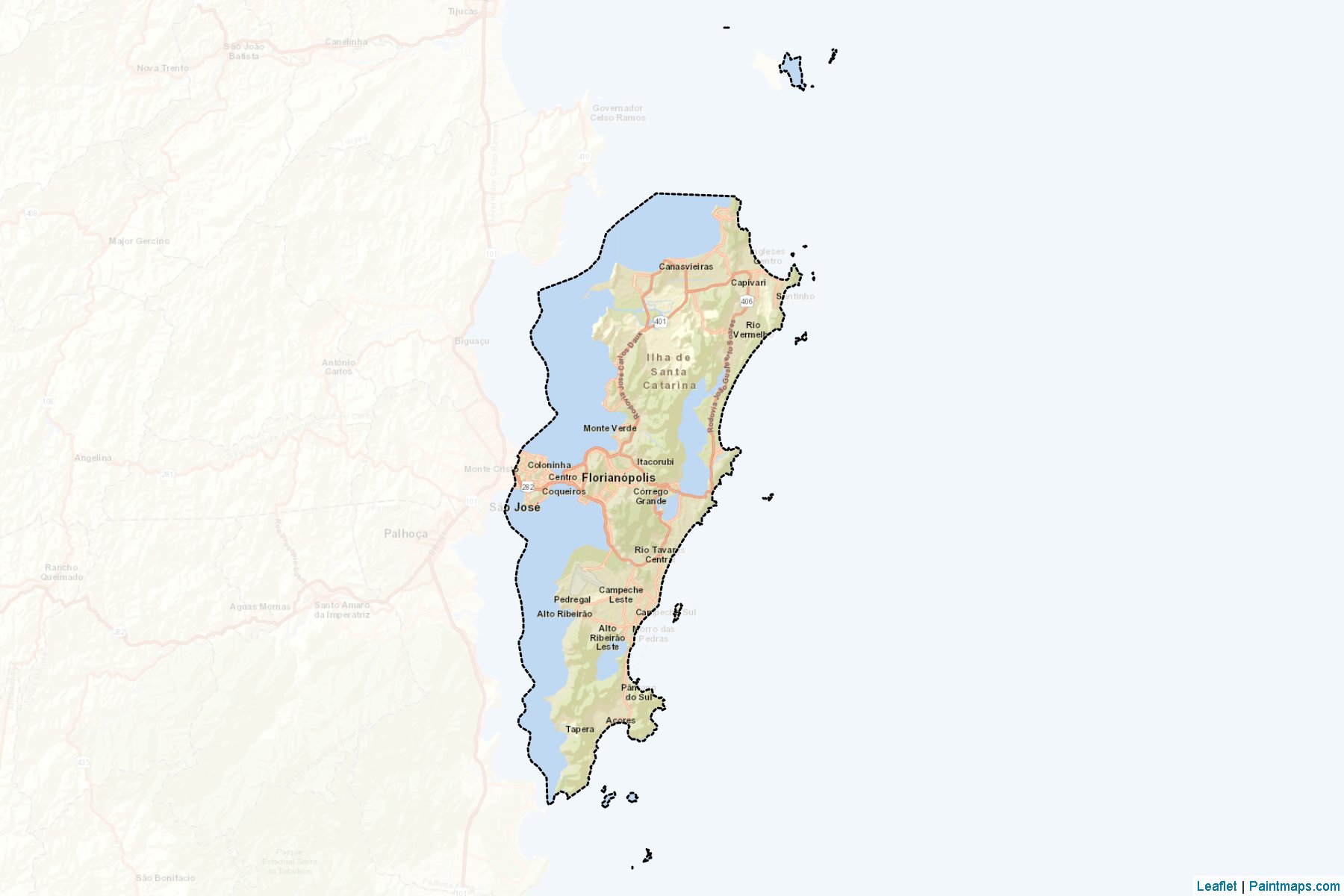 Florianopolis (Santa Catarina) Map Cropping Samples-2