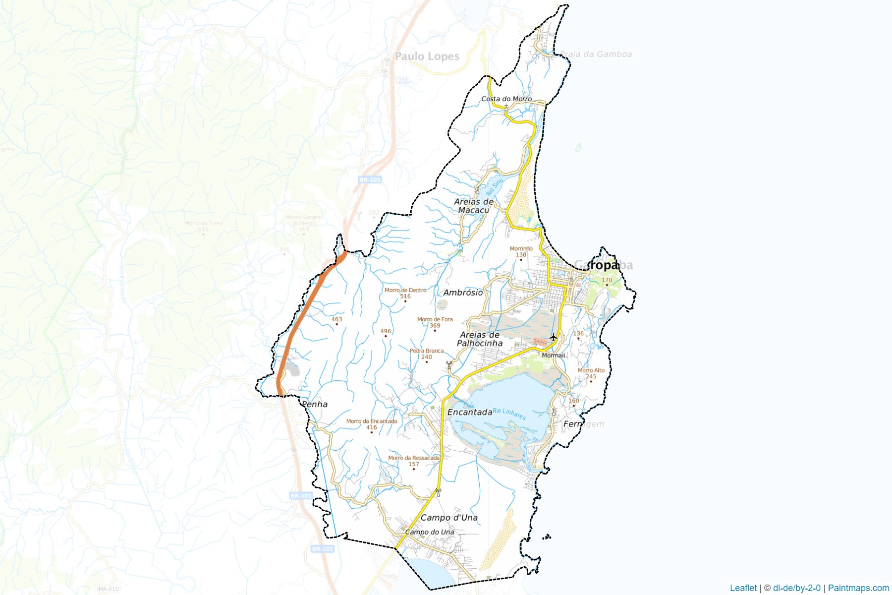 Garopaba (Santa Catarina) Map Cropping Samples-1