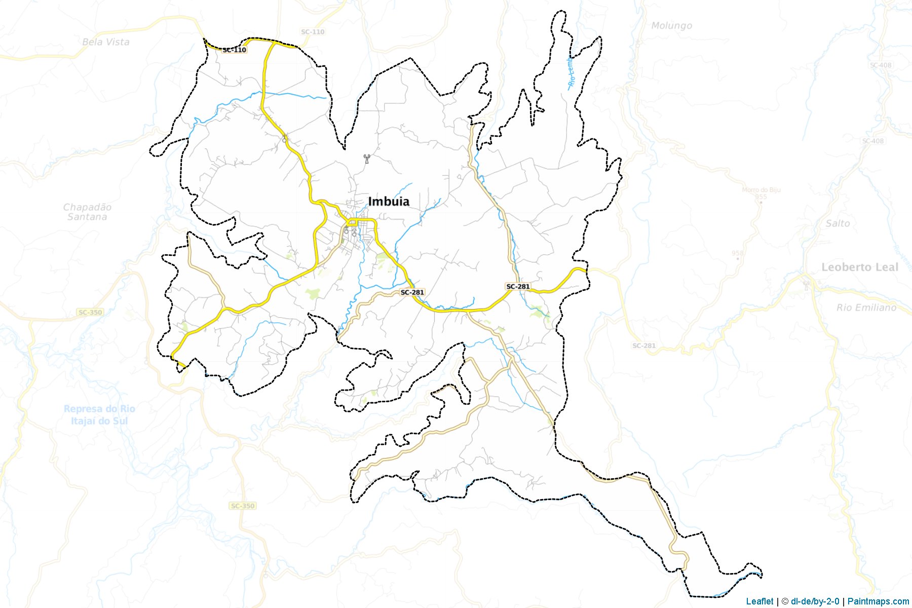 Imbuia (Santa Catarina) Map Cropping Samples-1