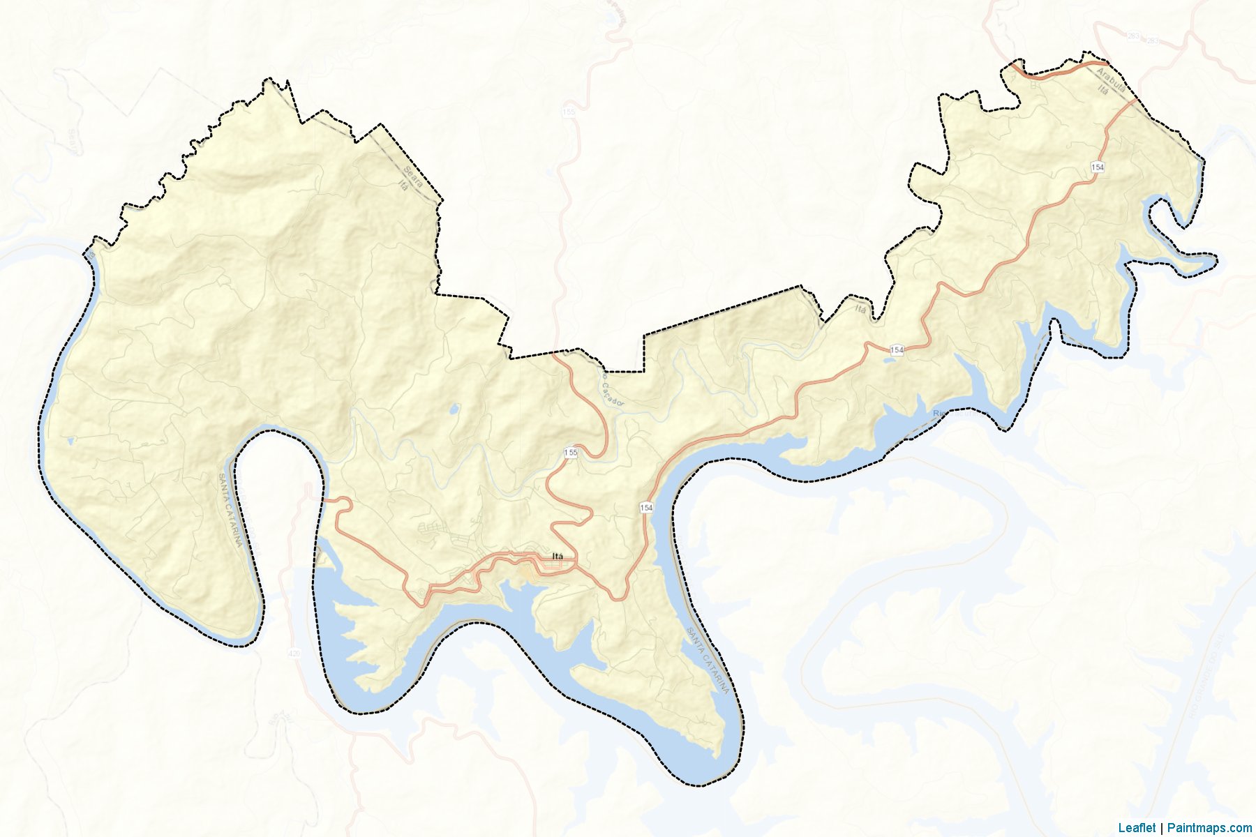 Ita (Santa Catarina) Map Cropping Samples-2