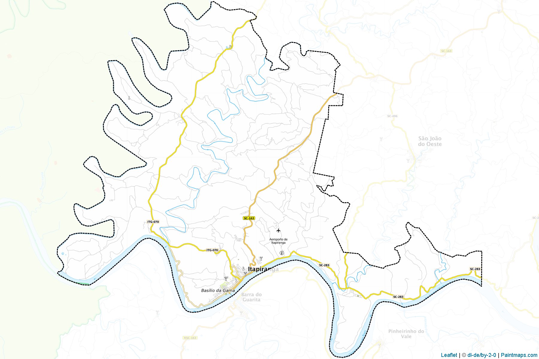 Itapiranga (Santa Catarina) Map Cropping Samples-1