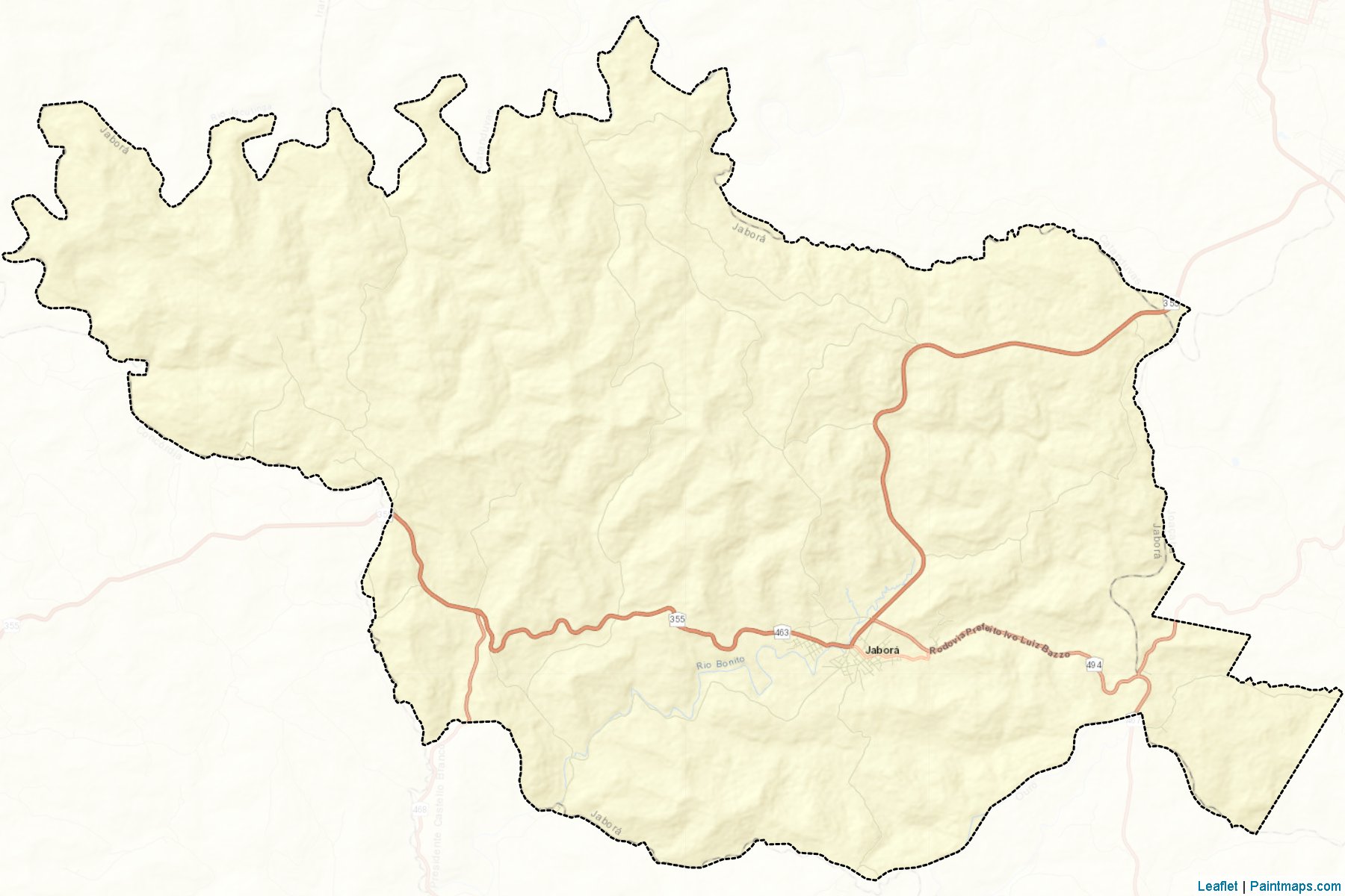 Muestras de recorte de mapas Jabora (Santa Catarina)-2