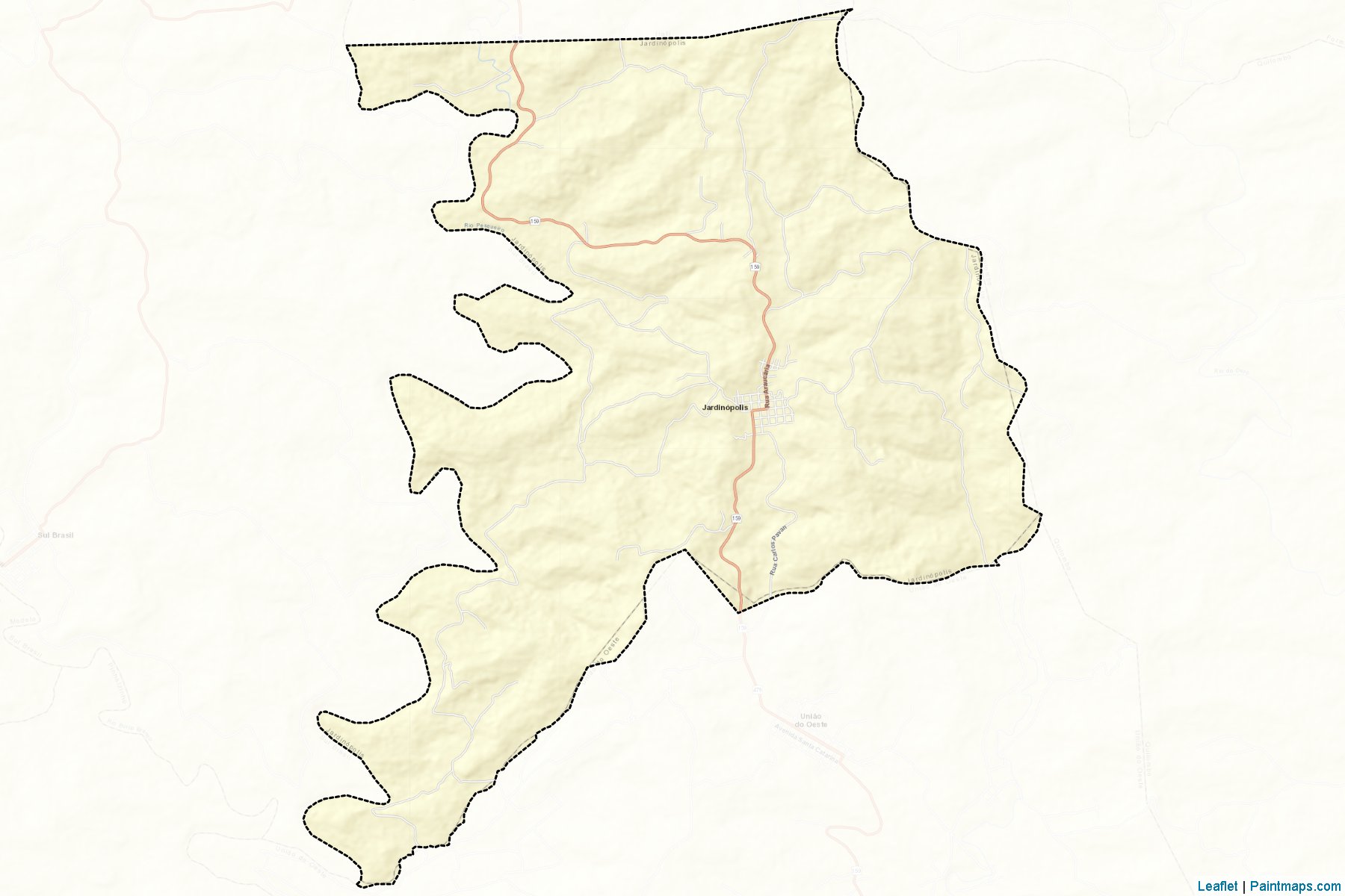 Muestras de recorte de mapas Jardinopolis (Santa Catarina)-2