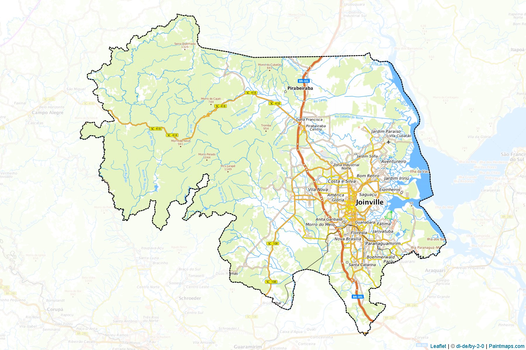 Joinville (Santa Catarina) Map Cropping Samples-1