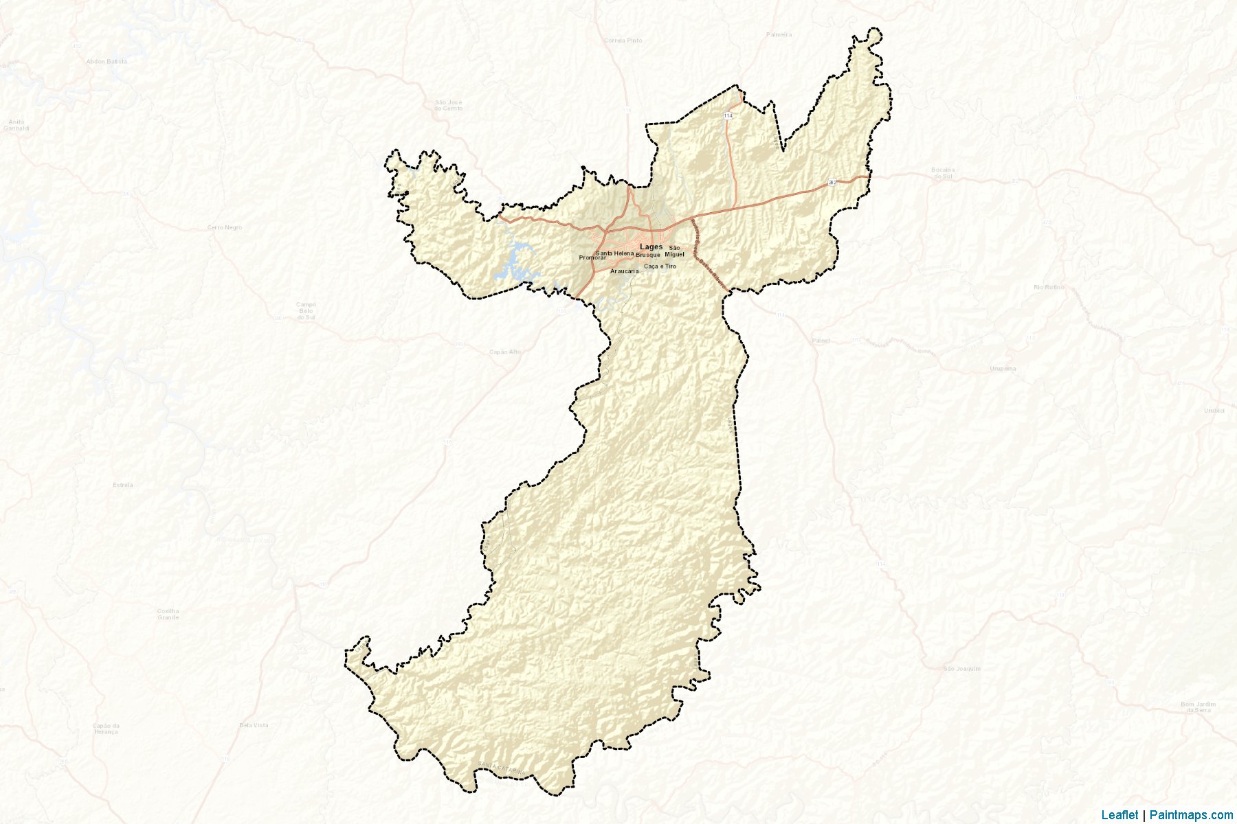 Lages (Santa Catarina) Map Cropping Samples-2