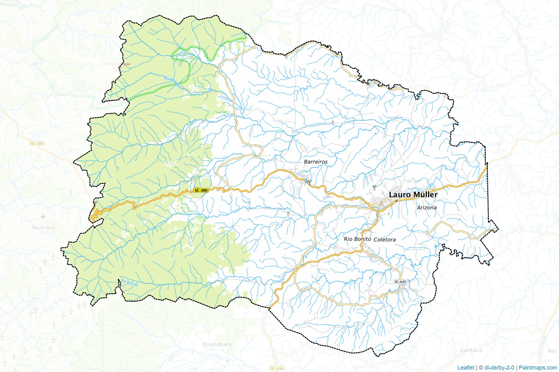 Lauro Muller (Santa Catarina) Map Cropping Samples-1