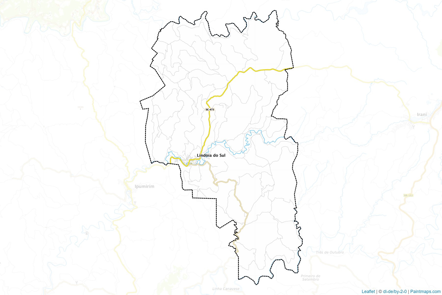 Lindoia do Sul (Santa Catarina) Map Cropping Samples-1