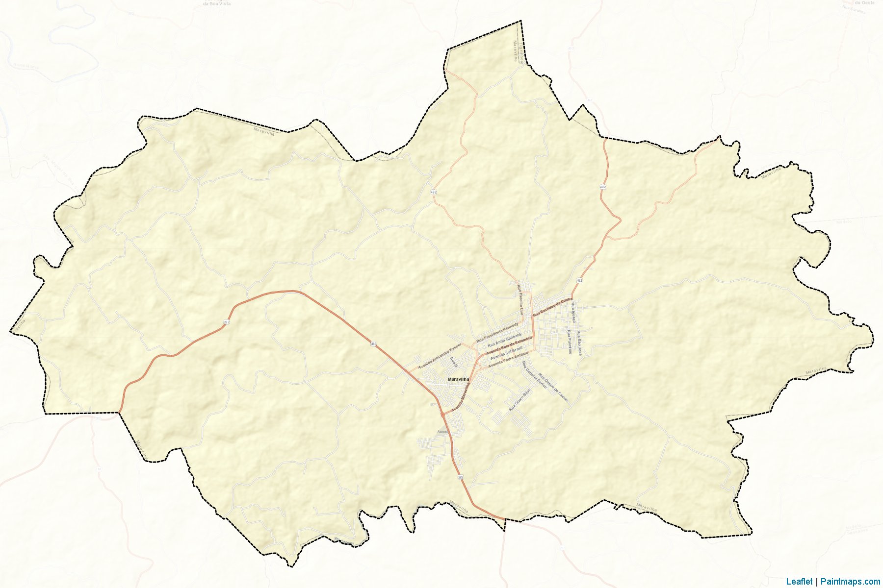 Maravilha (Santa Catarina) Map Cropping Samples-2