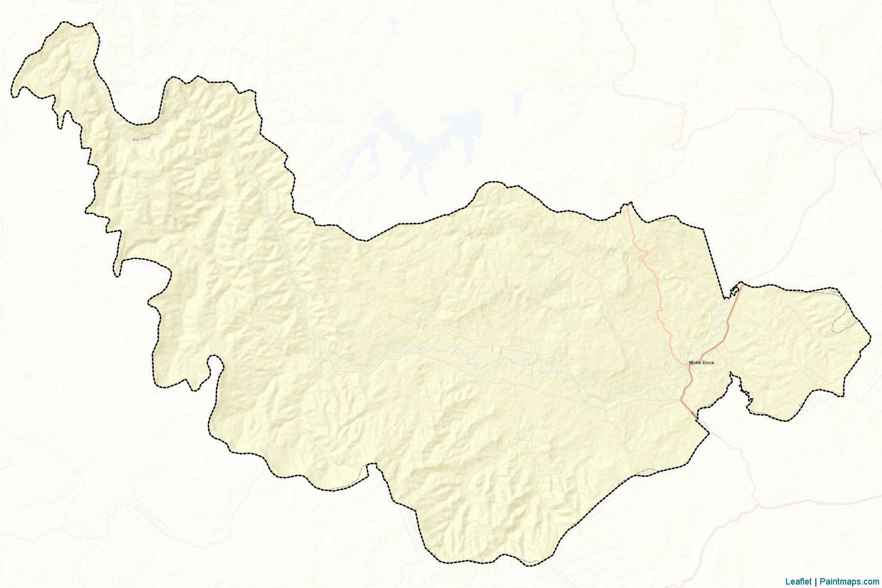 Muestras de recorte de mapas Mirim Doce (Santa Catarina)-2