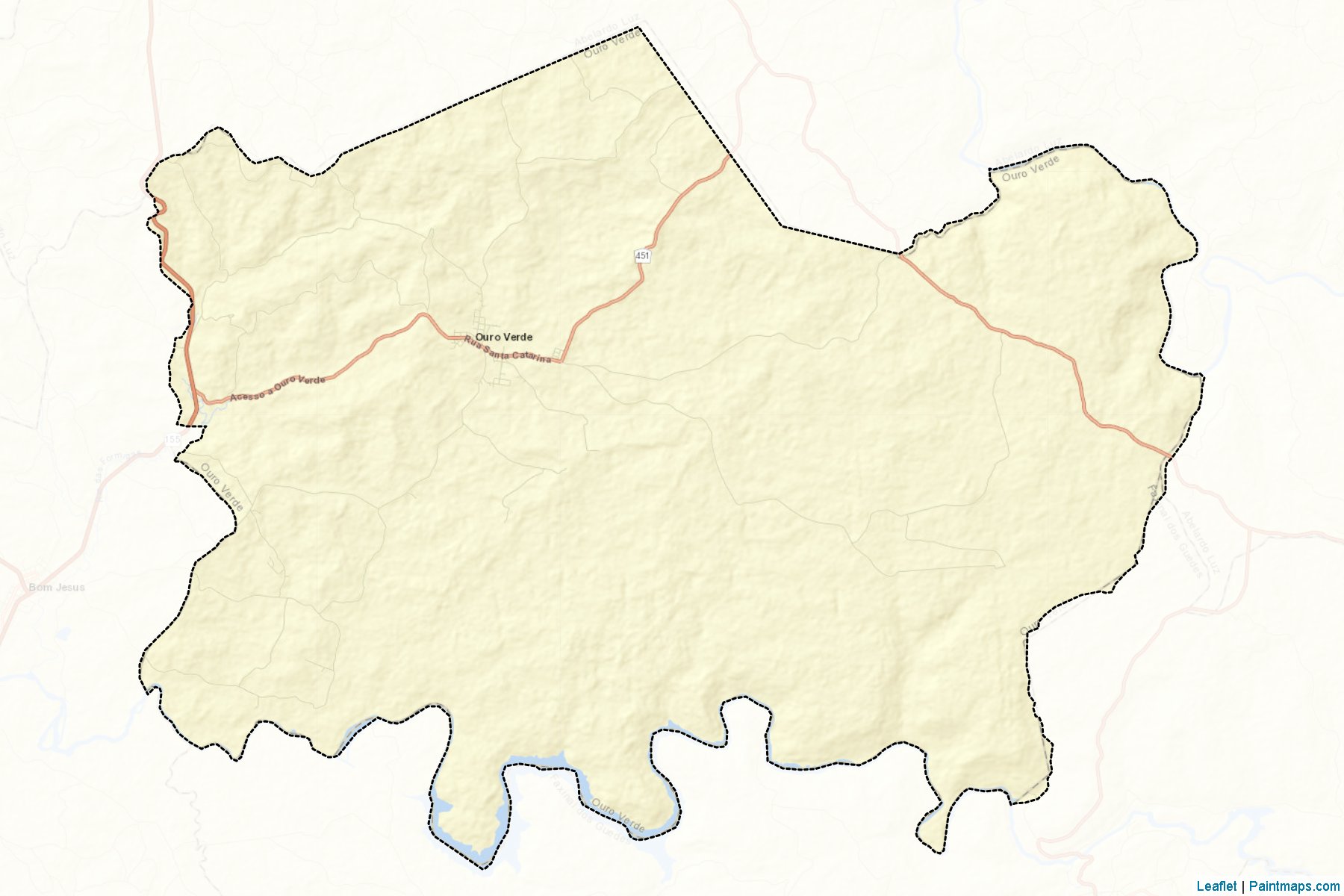 Ouro Verde (Santa Catarina) Map Cropping Samples-2