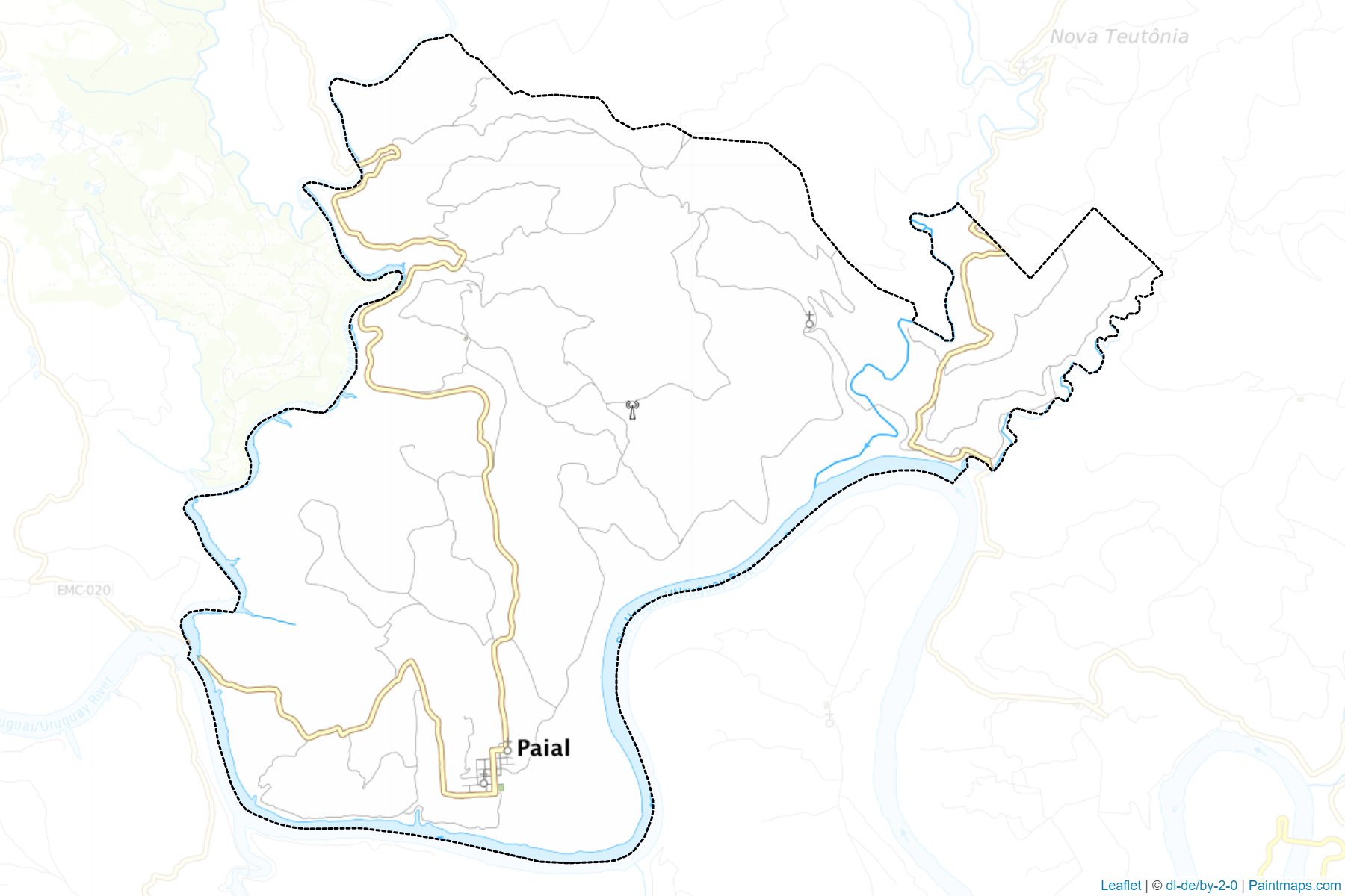 Muestras de recorte de mapas Paial (Santa Catarina)-1