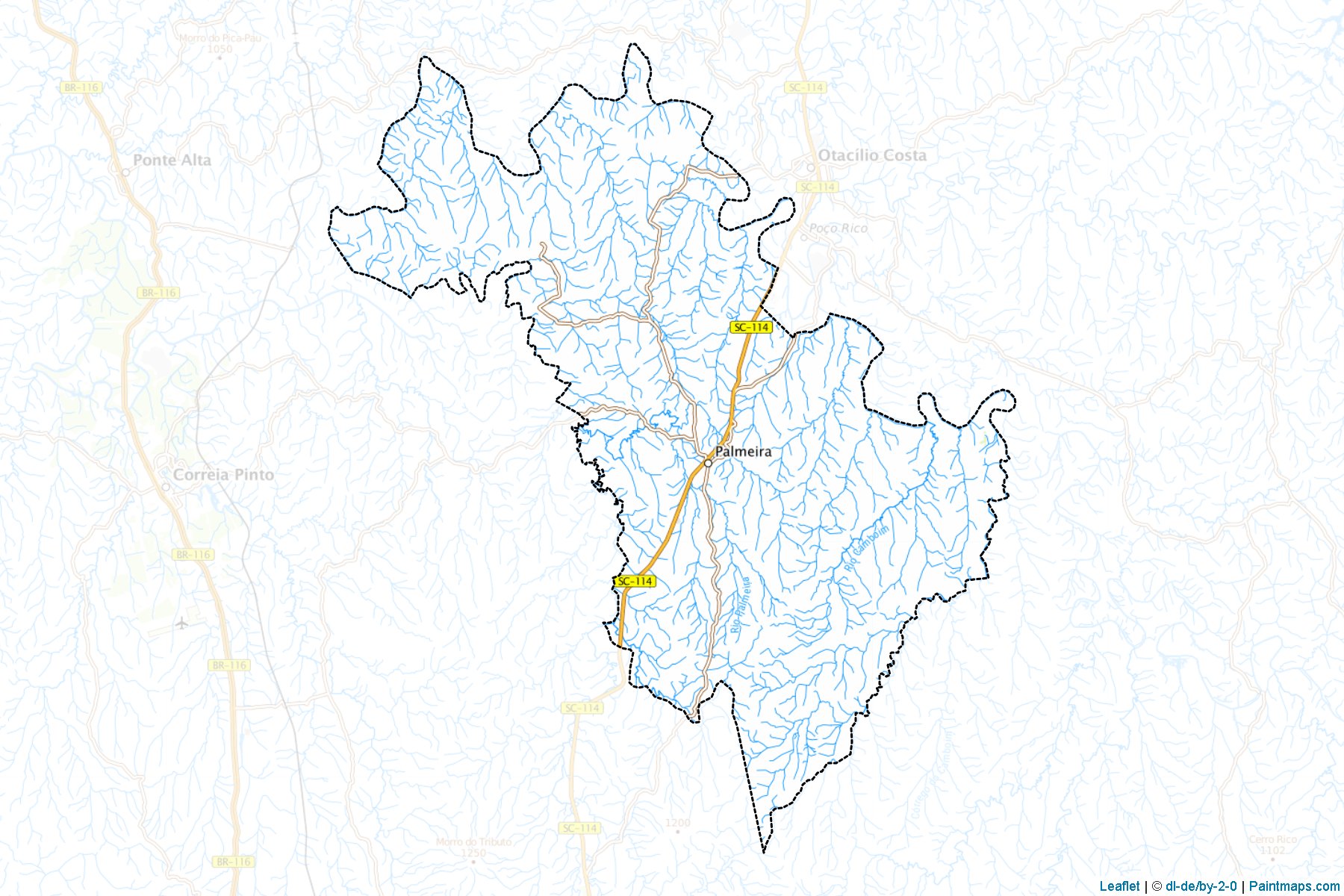 Palmeira (Santa Catarina) Map Cropping Samples-1