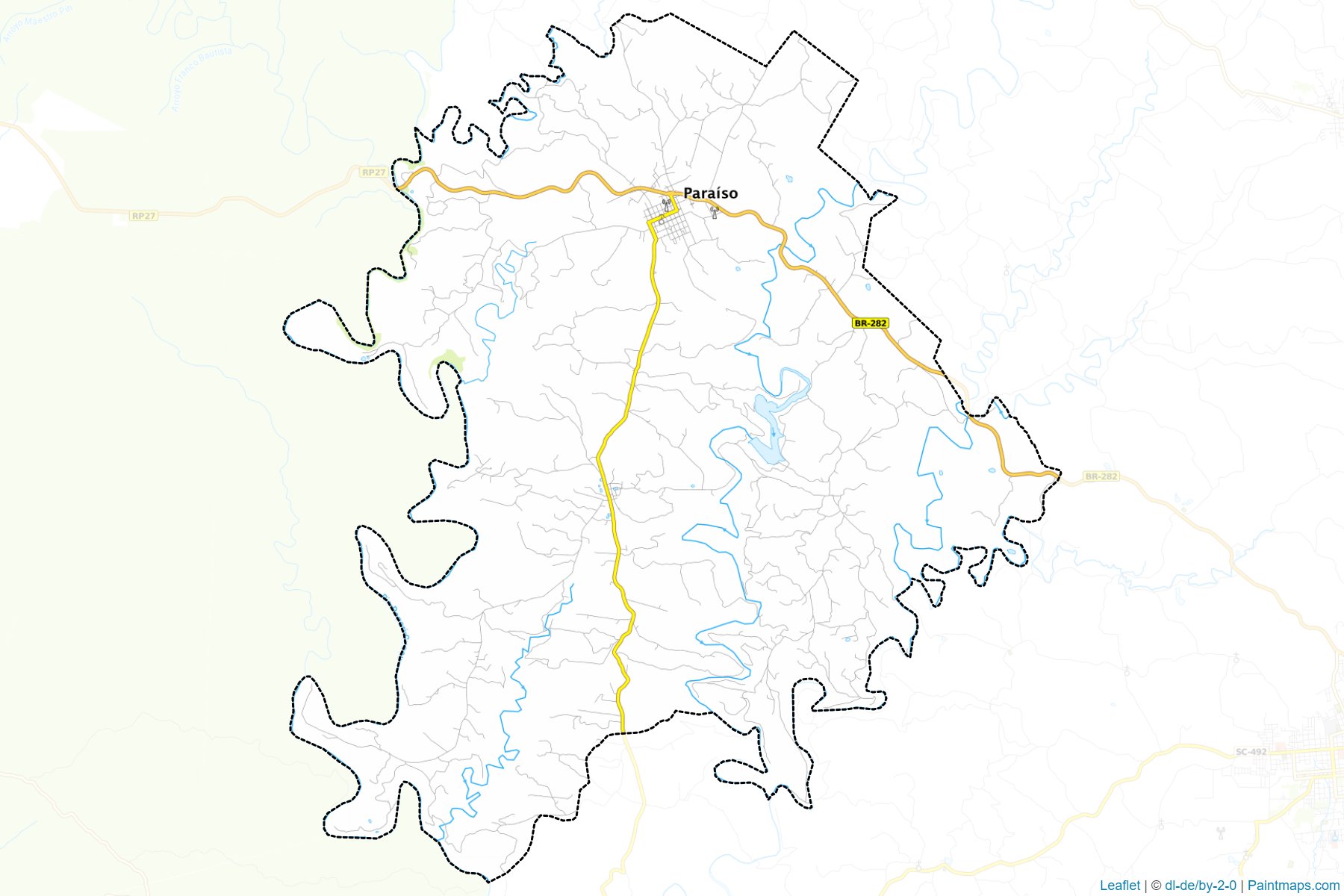 Paraiso (Santa Catarina) Map Cropping Samples-1