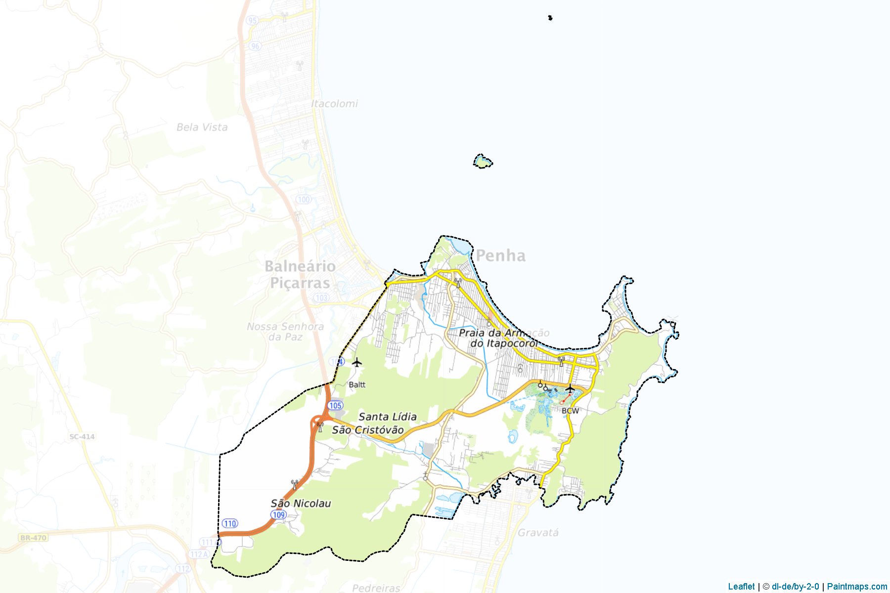 Penha (Santa Catarina) Map Cropping Samples-1