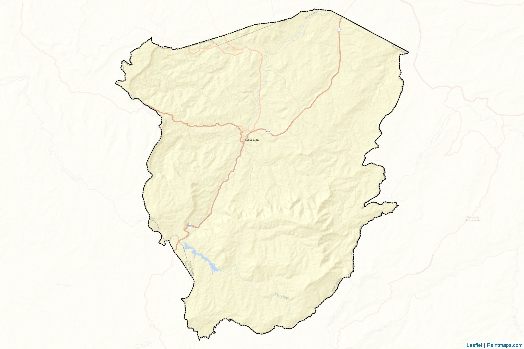 Muestras de recorte de mapas Petrolandia (Santa Catarina)-2