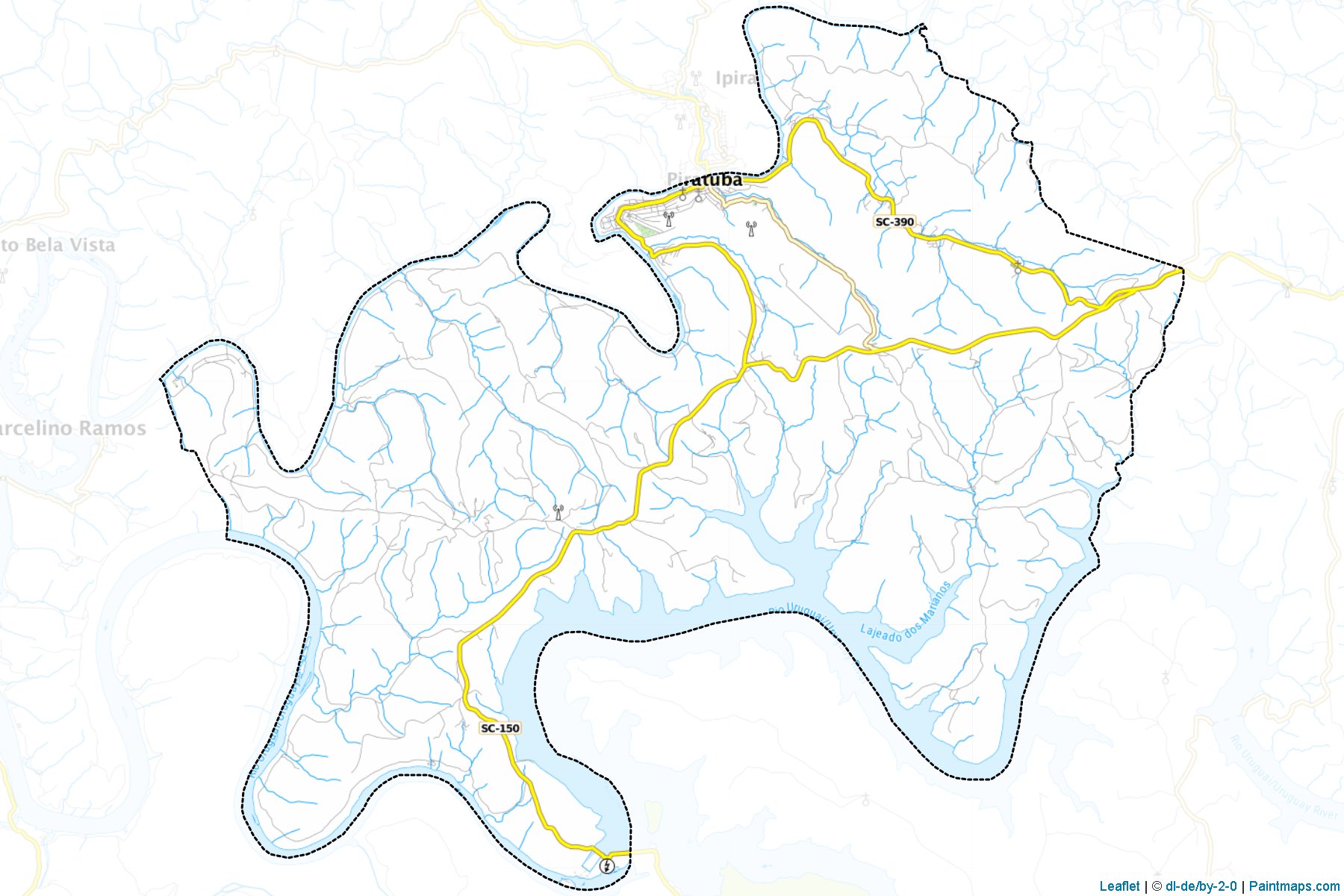 Piratuba (Santa Catarina) Map Cropping Samples-1